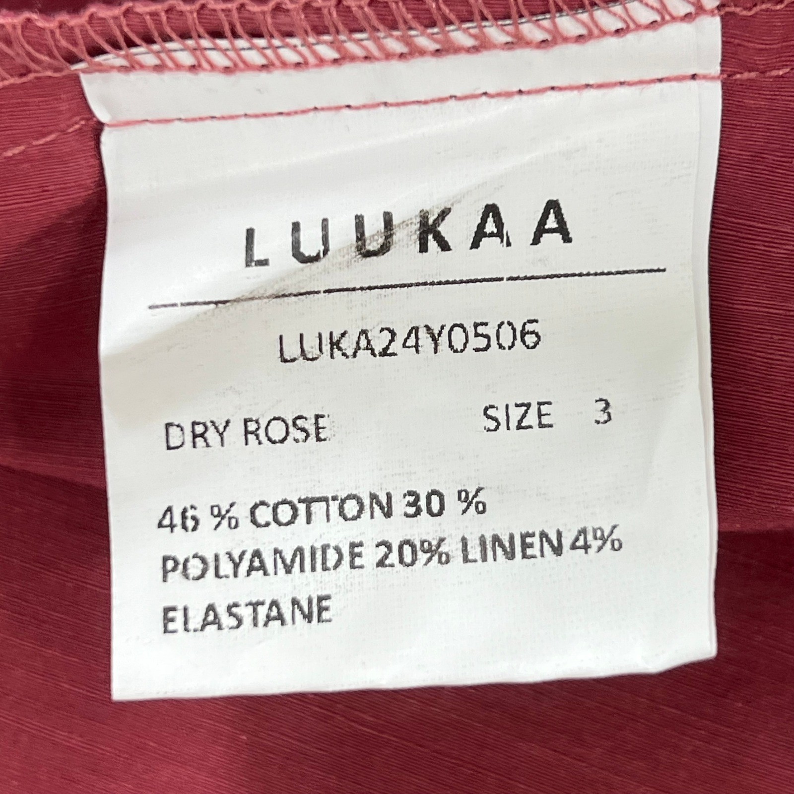 LUUKAA Sculptural Vest Meets Dress Size US 10 Dry Rose Lagenlook Avant Garde