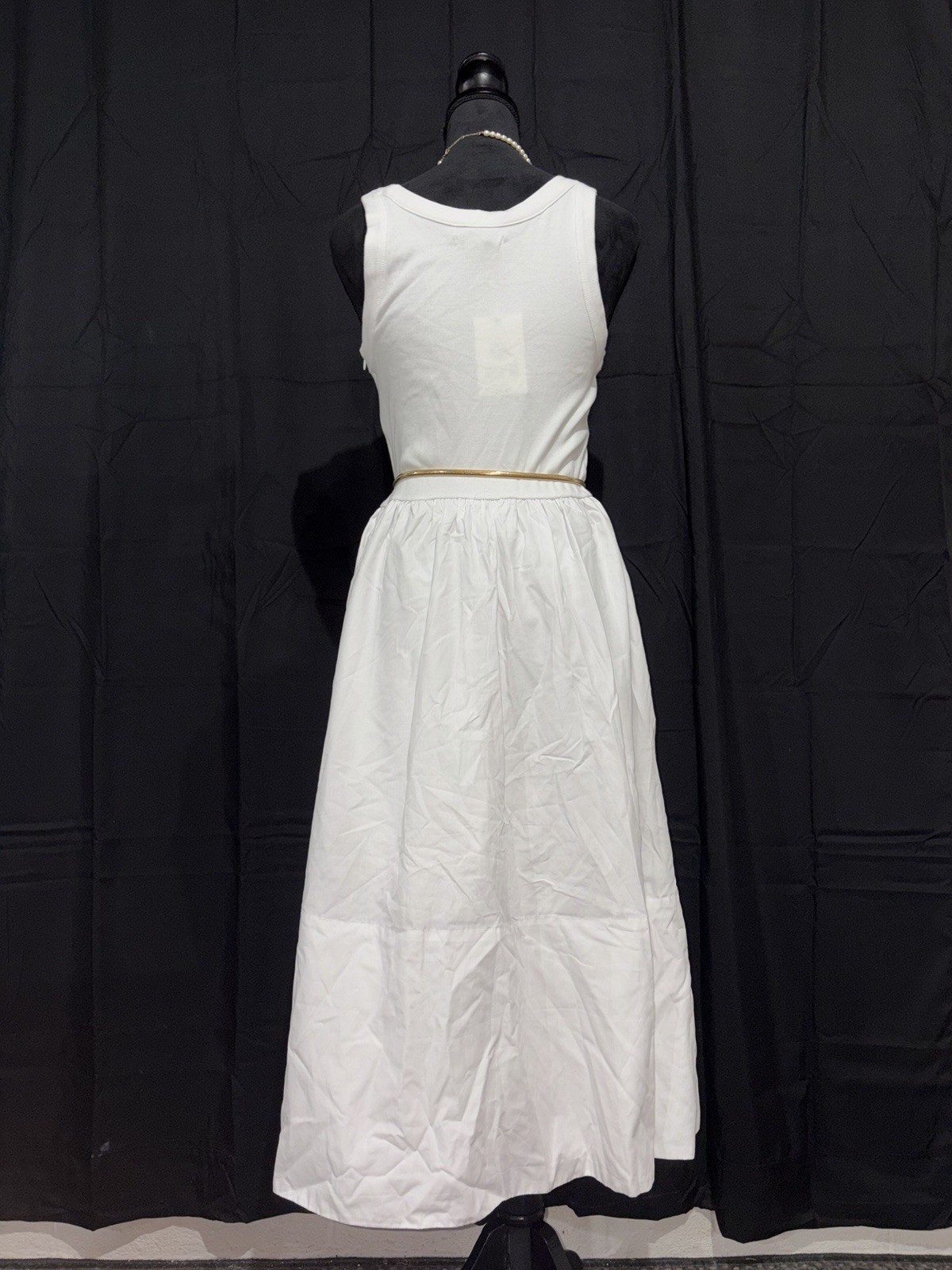 Free Assembly White Tank Midi Dress Size M NWT