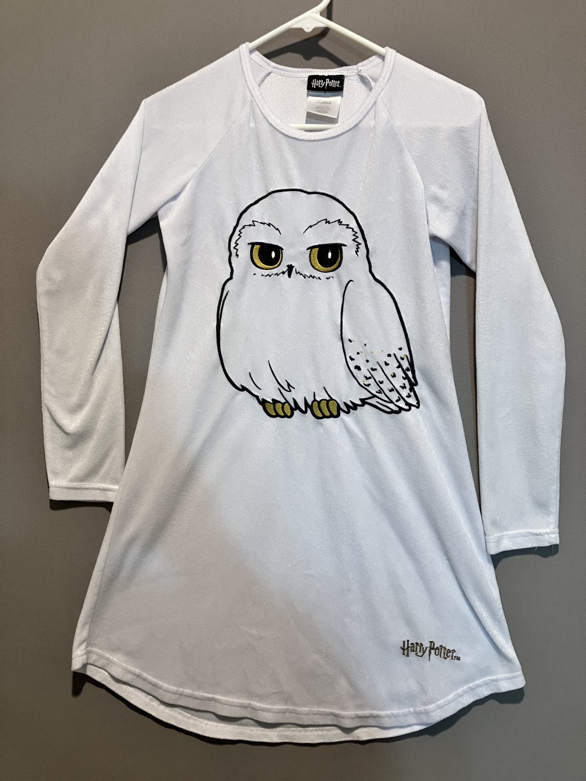 Harry Potter Pajama Girls’ Hedwig Owl Micro Fleece Nightgown Size Small