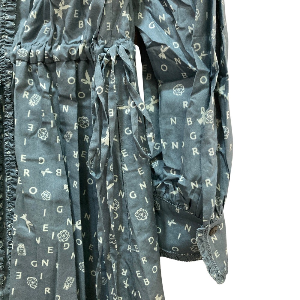 INGEBORG Random Logo Print Dress A2251FA205 Green Women USED