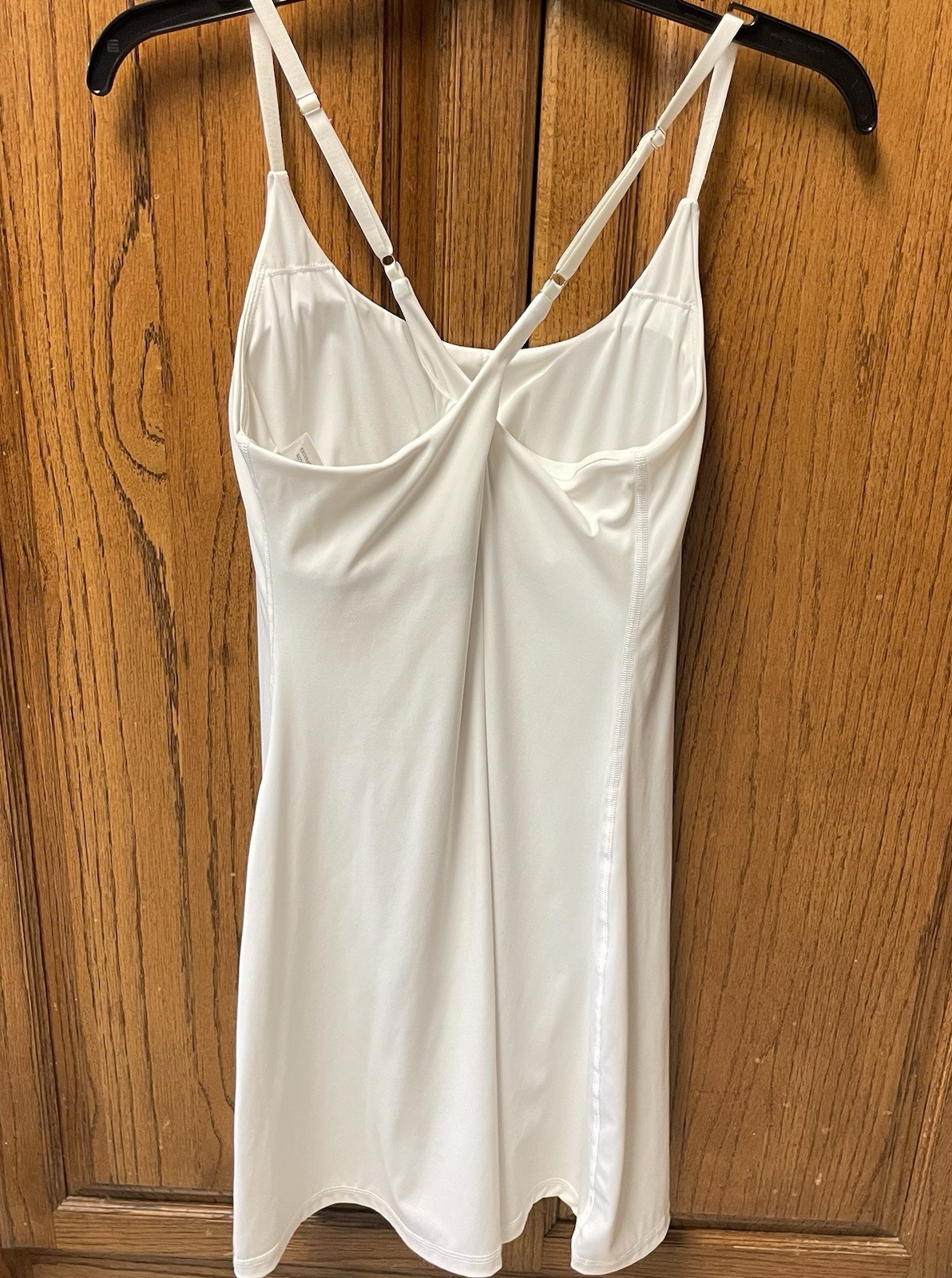 IUGA Tennis Dress Workout/Exercise Built-in Bras & Shorts w/Pockets White Sz M