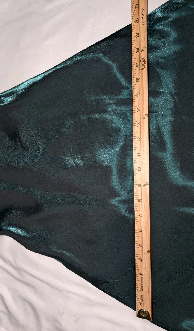 HAMPTON NITES Full Length Green Maxi Dress Spaghetti Strap EVENING GOWN Womens 8
