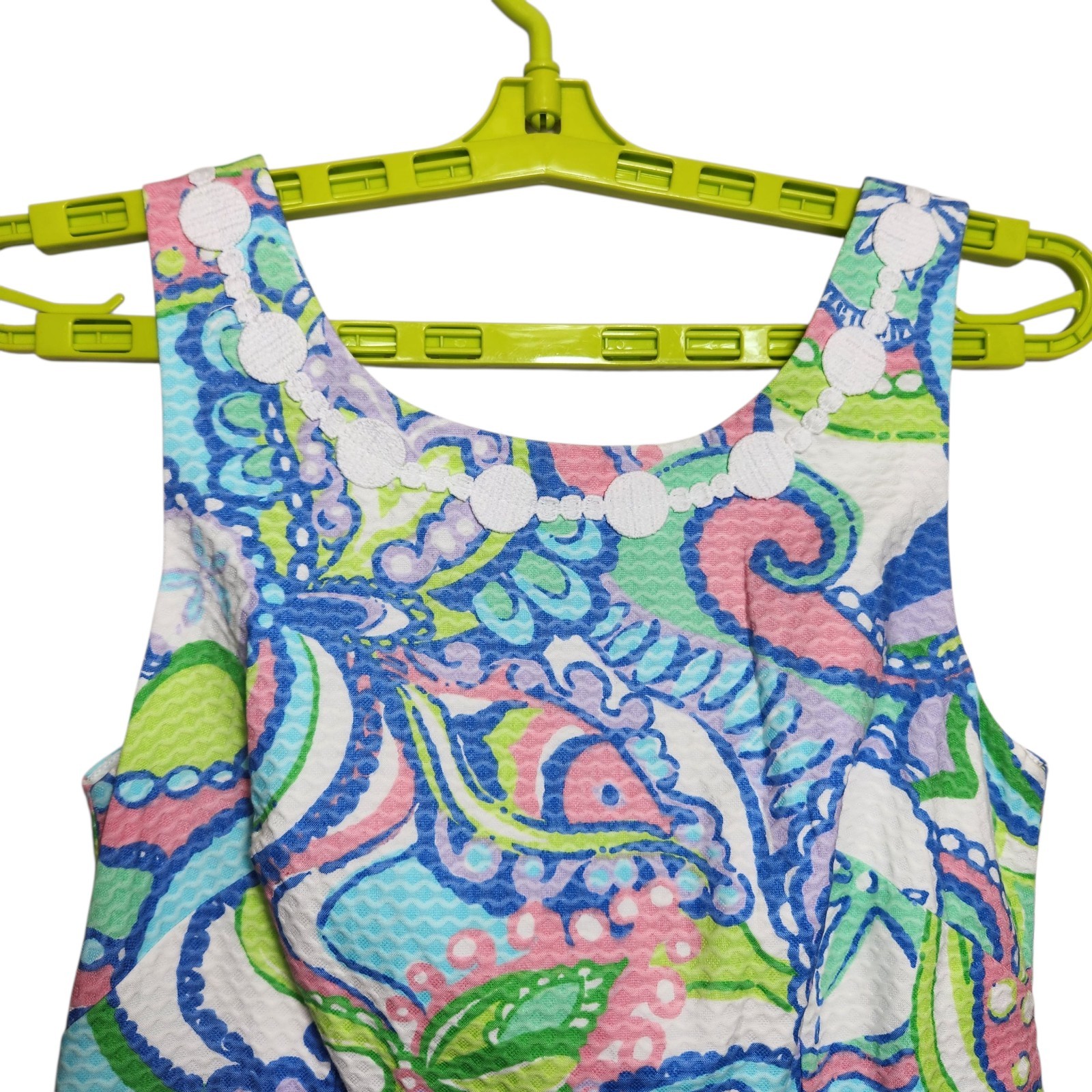 New With Tags Lilly Pulitzer Size 4 Delia Shift Muni Dress Bows Beachy Paisley