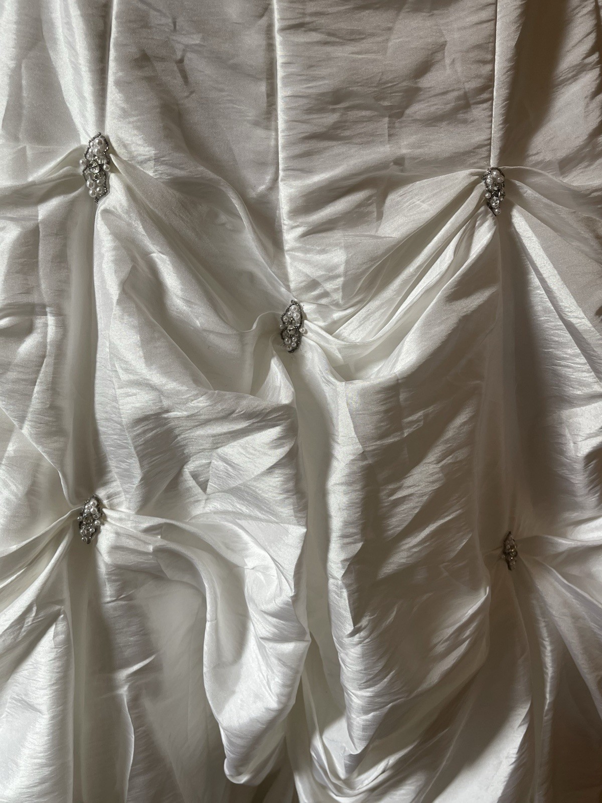 David’s Bridal Sweetheart Strapless Gown Wedding Debutante Quince Sz 4 Pick Ups