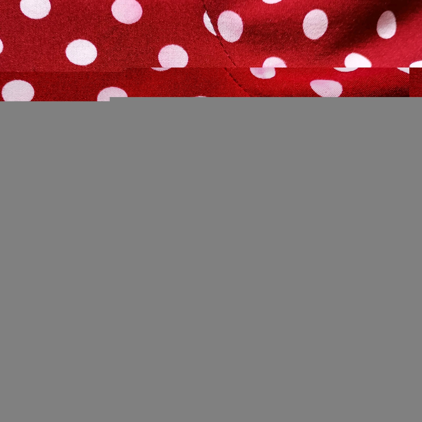 Red & White Polka Dot Short Sleeve Dress Size 5XL Lightweight Breathable Summer