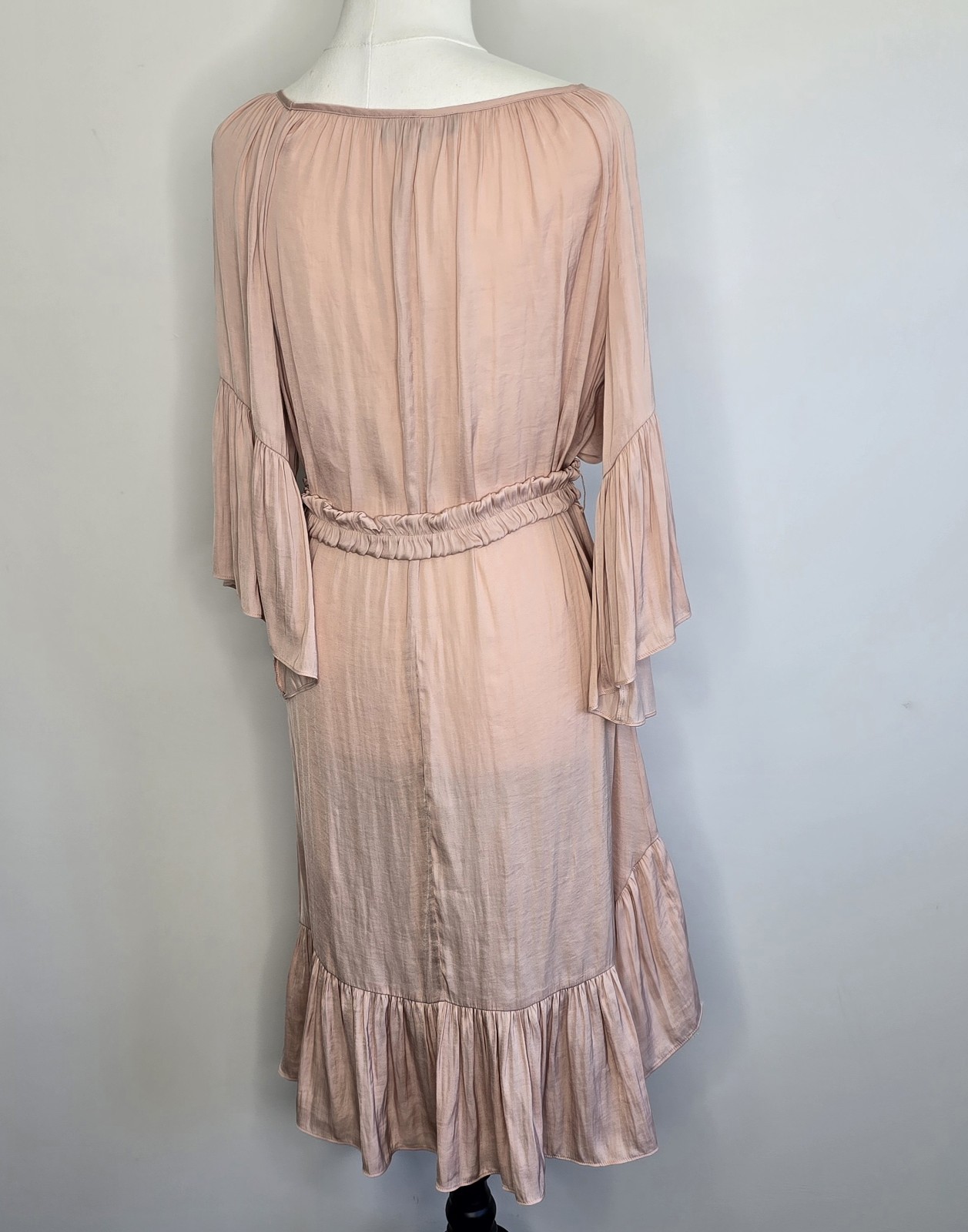 SABA Size 8 Lillian Blush Pink Belt Wedding Party Work Cocktail Dress