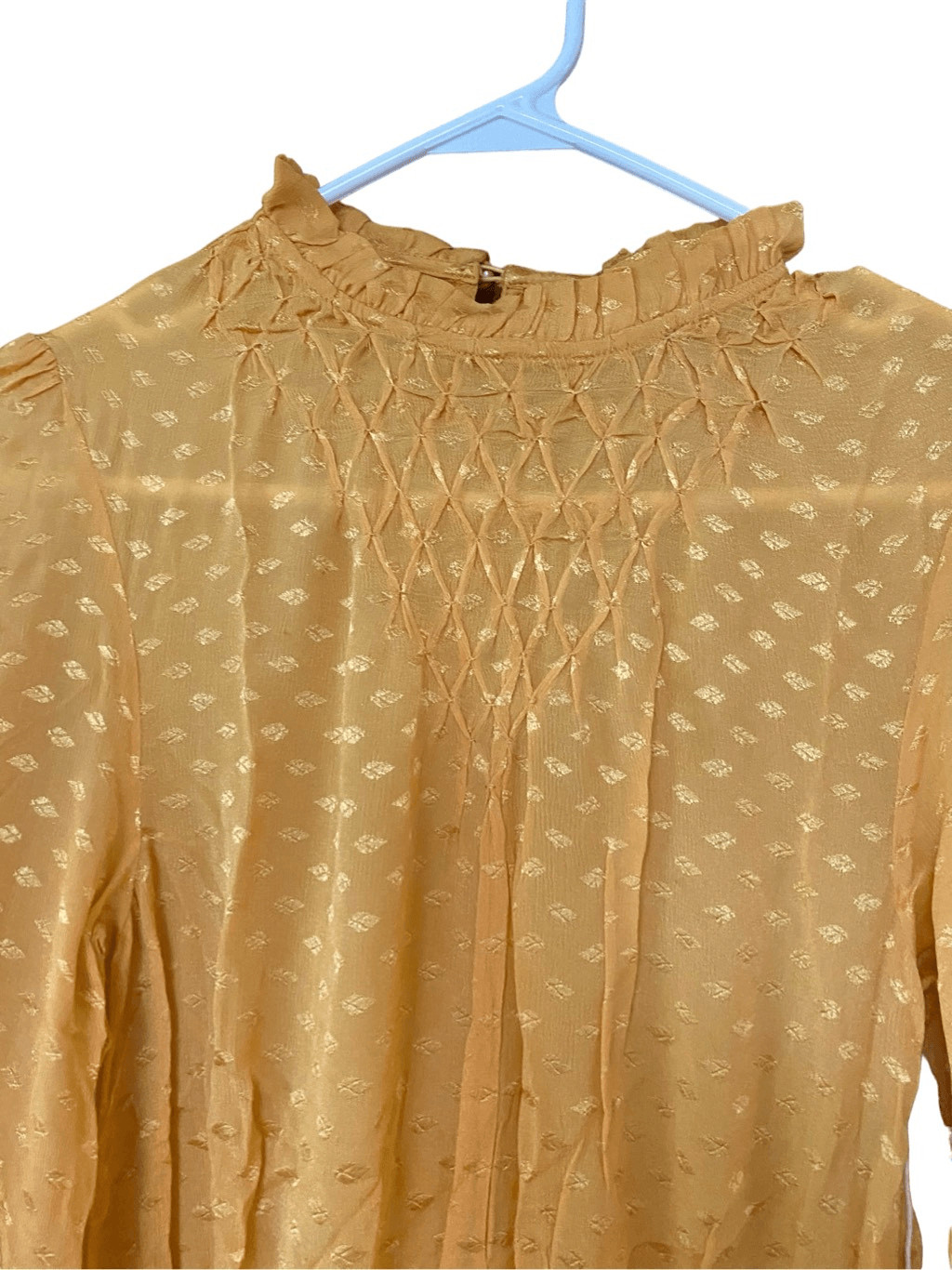 Tularosa Gianna Mini Dress in Mustard Size Small NWT (12-7)