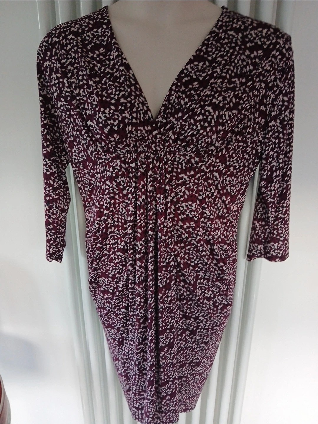 Burgundy Purple Black Figure Hugging Bodycon Dress Size XL Therapy