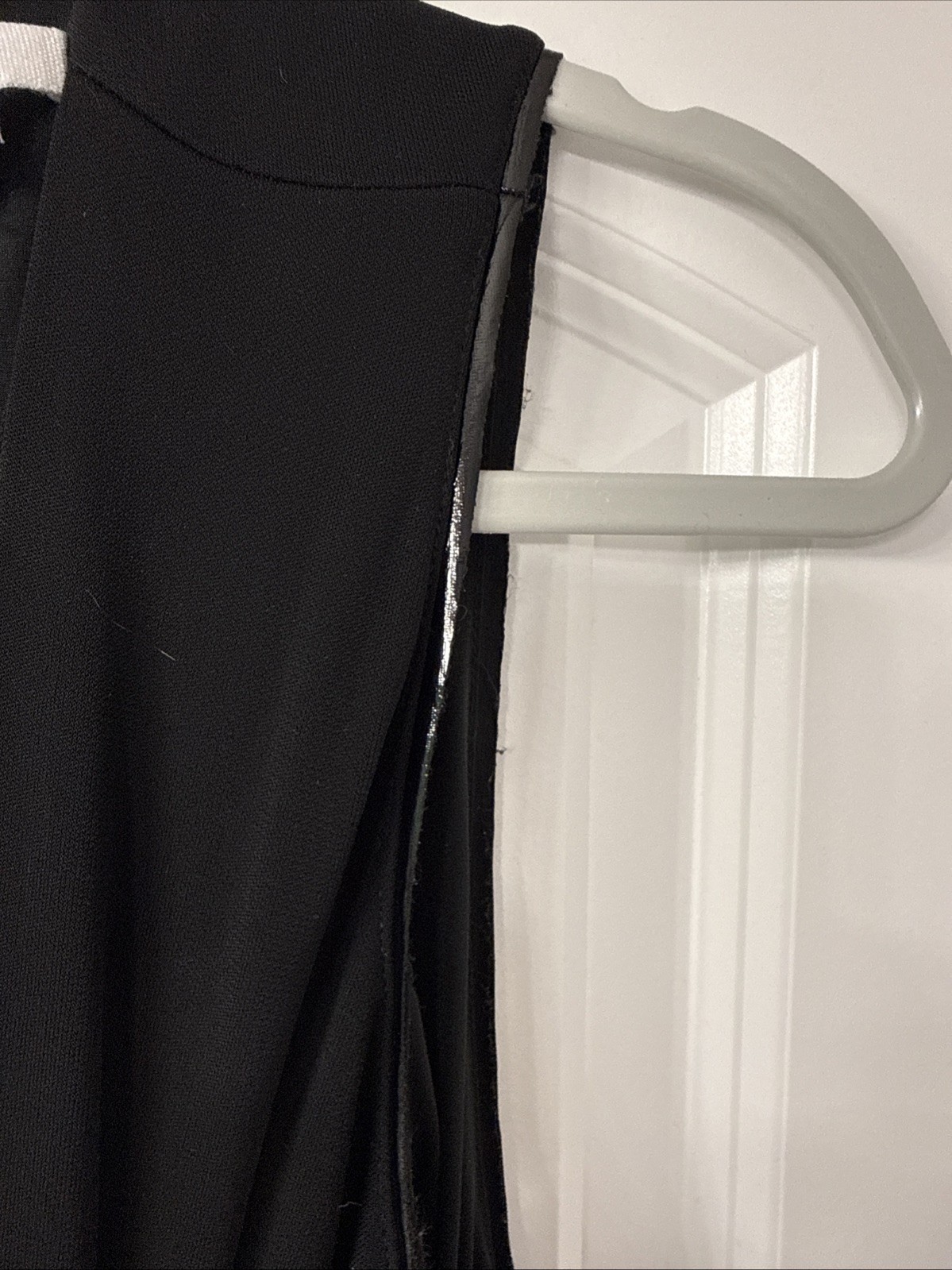 Sexy Knee Length Helmut Lang Cocktail Dress With Shiny Black Trim.