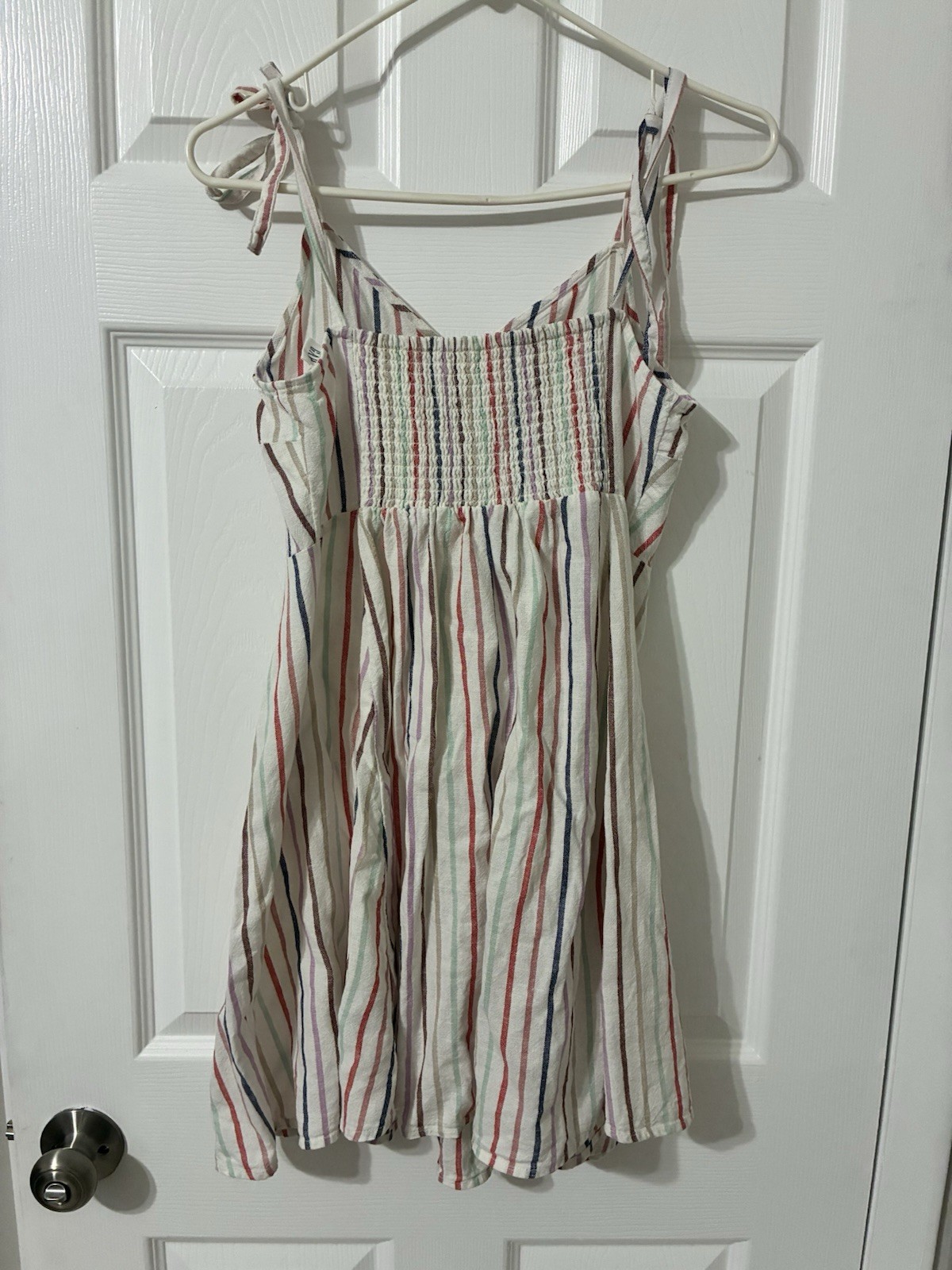 GAP striped sundress Size Small Cami top Fit & Flare Linen blend Multicolor