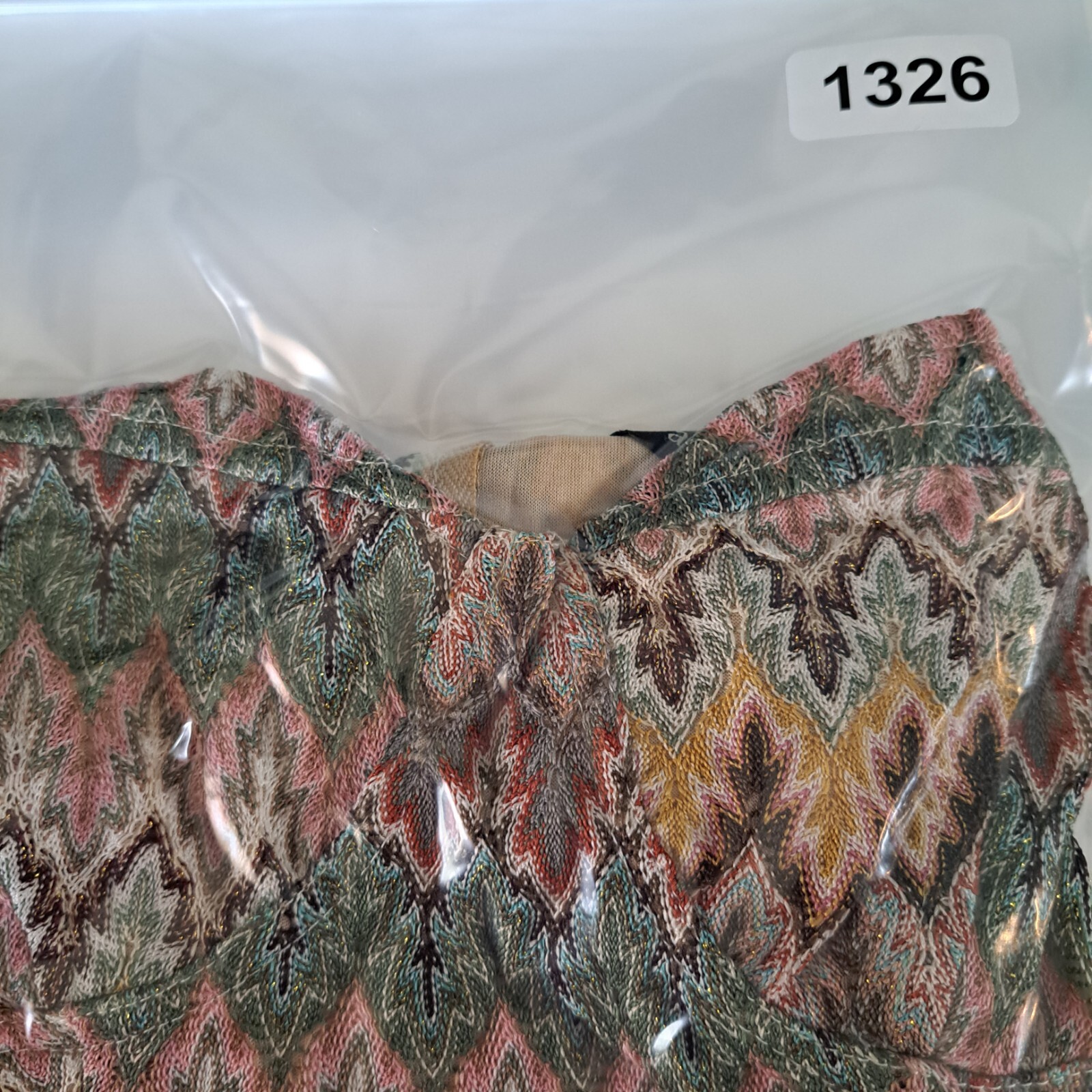 Ark And Co Womens Dress Size Small Beige Pink Green Slit At Waist Zipper Closure