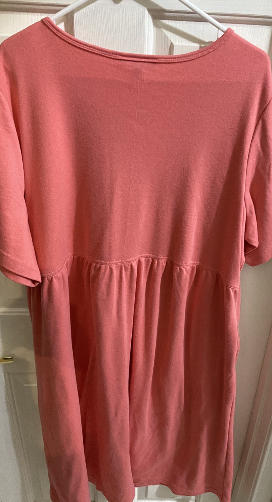 1XSpring/Summer Full Length Dress, 2pockets, Over-the-head Pull-on COMFY, MODEST