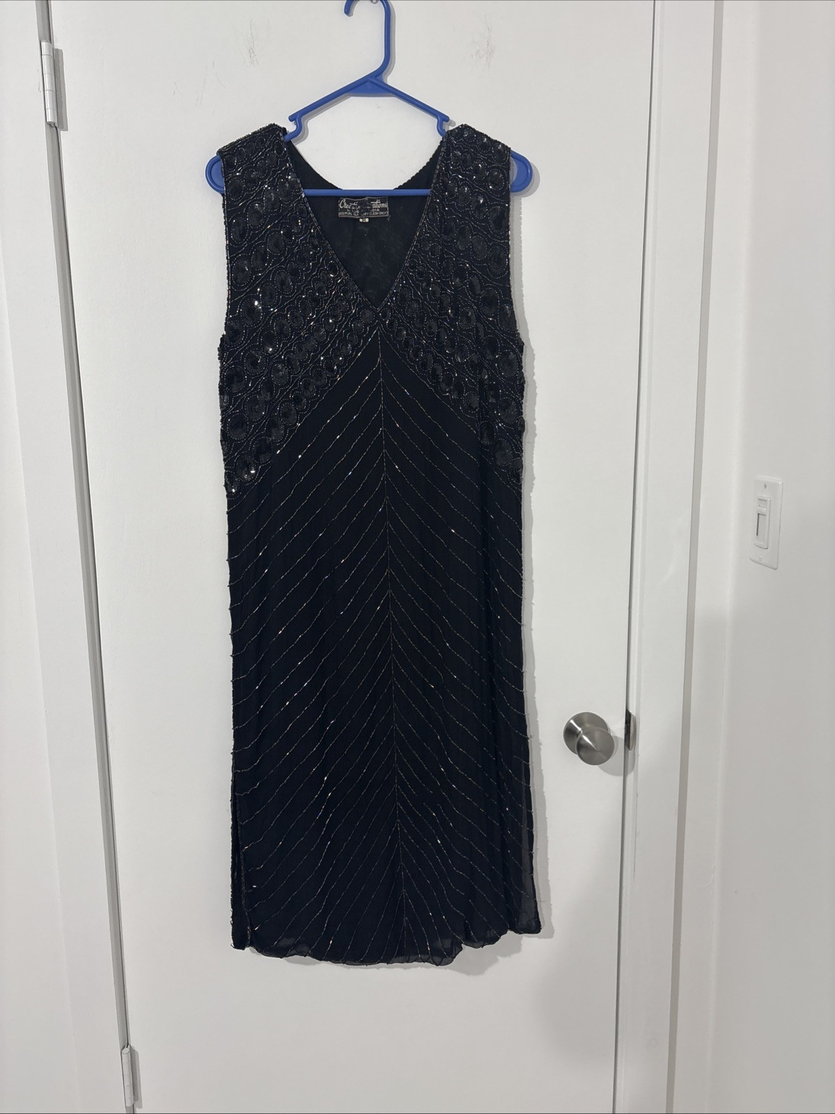 Creative Creations 100% Silk Dress Beads & Sequins Beautiful Medium