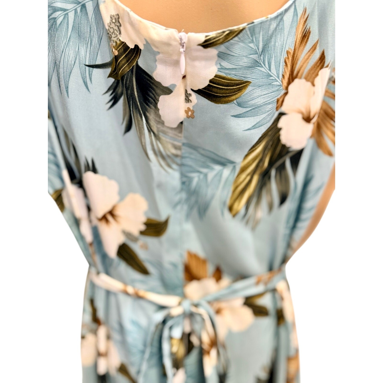 NWT Hilo Hattie Paradise Bay Sylvia Hawaiian Maxi Dress 2XL Made in Hawaii