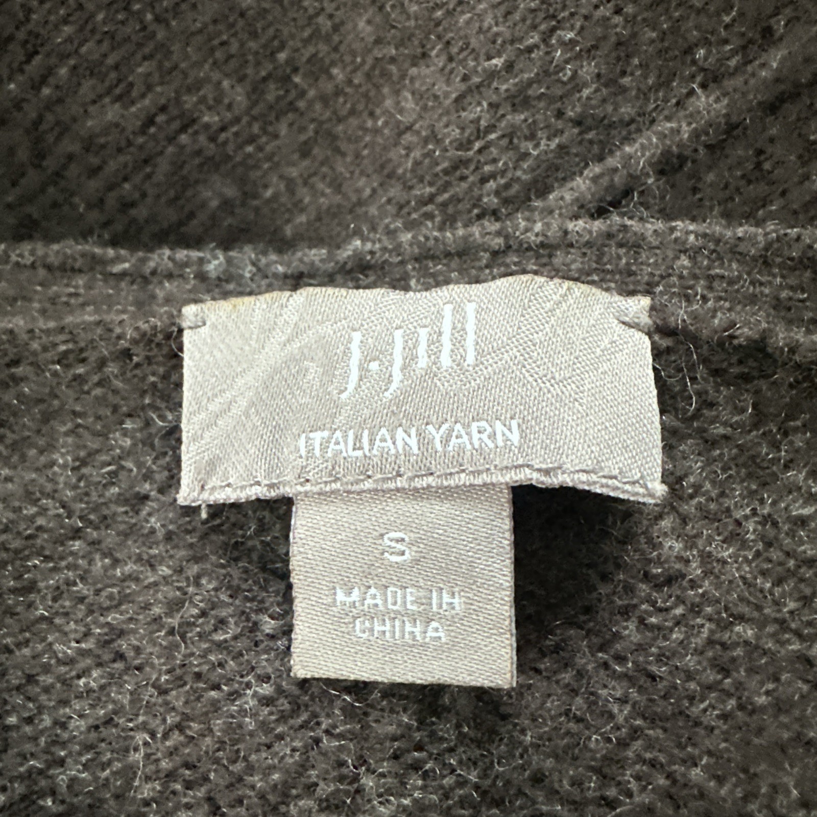 J Jill Sweater Dress Womens Small Brown Wool Cashmere Shift Winter Minimalist