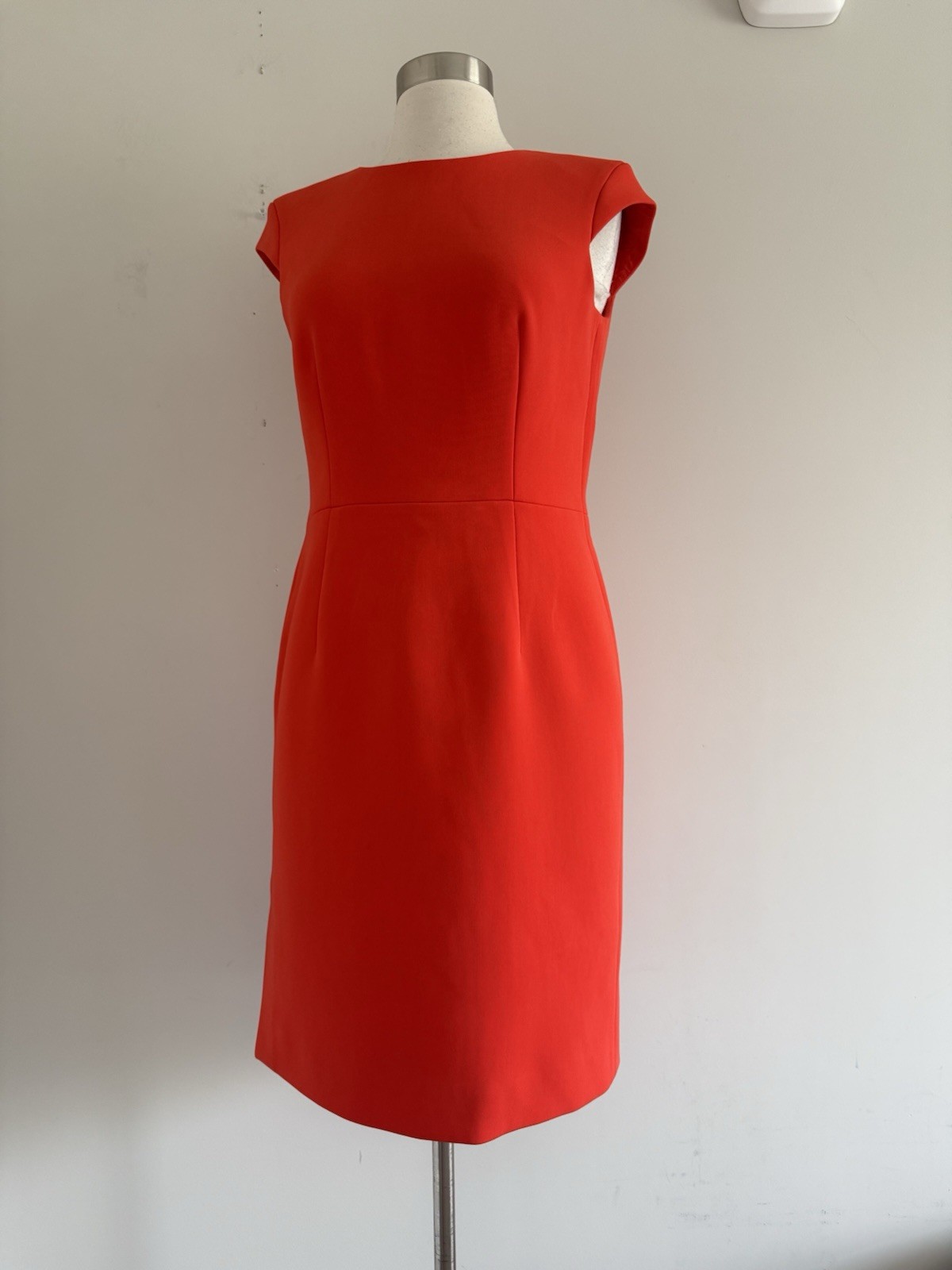 ESCADA ZIP BACK LINED THICK SIDE SLIT DRESS SIZE 34 MADE IN ROMANIA