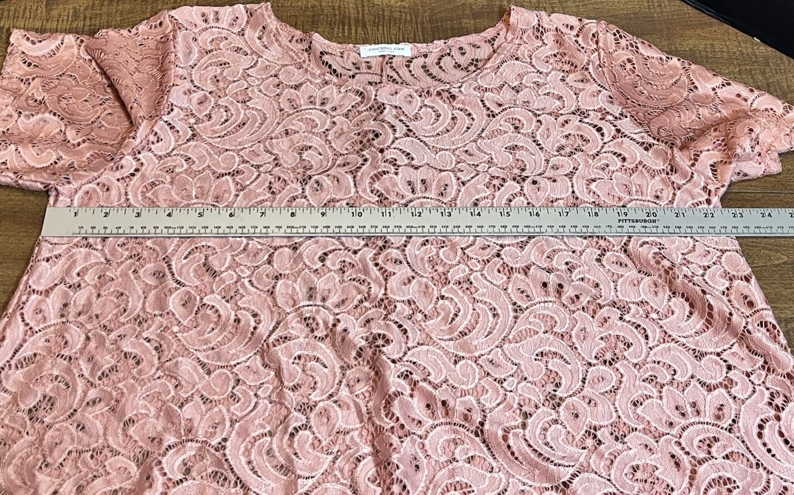 Sheer Lace Overlay Pink Plus Size Asymmetrical Ruffle Fairy Romantic Feminine