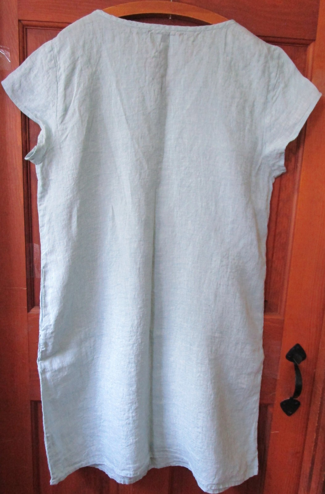 FLAX Designs Linen Centered Dress M NWT