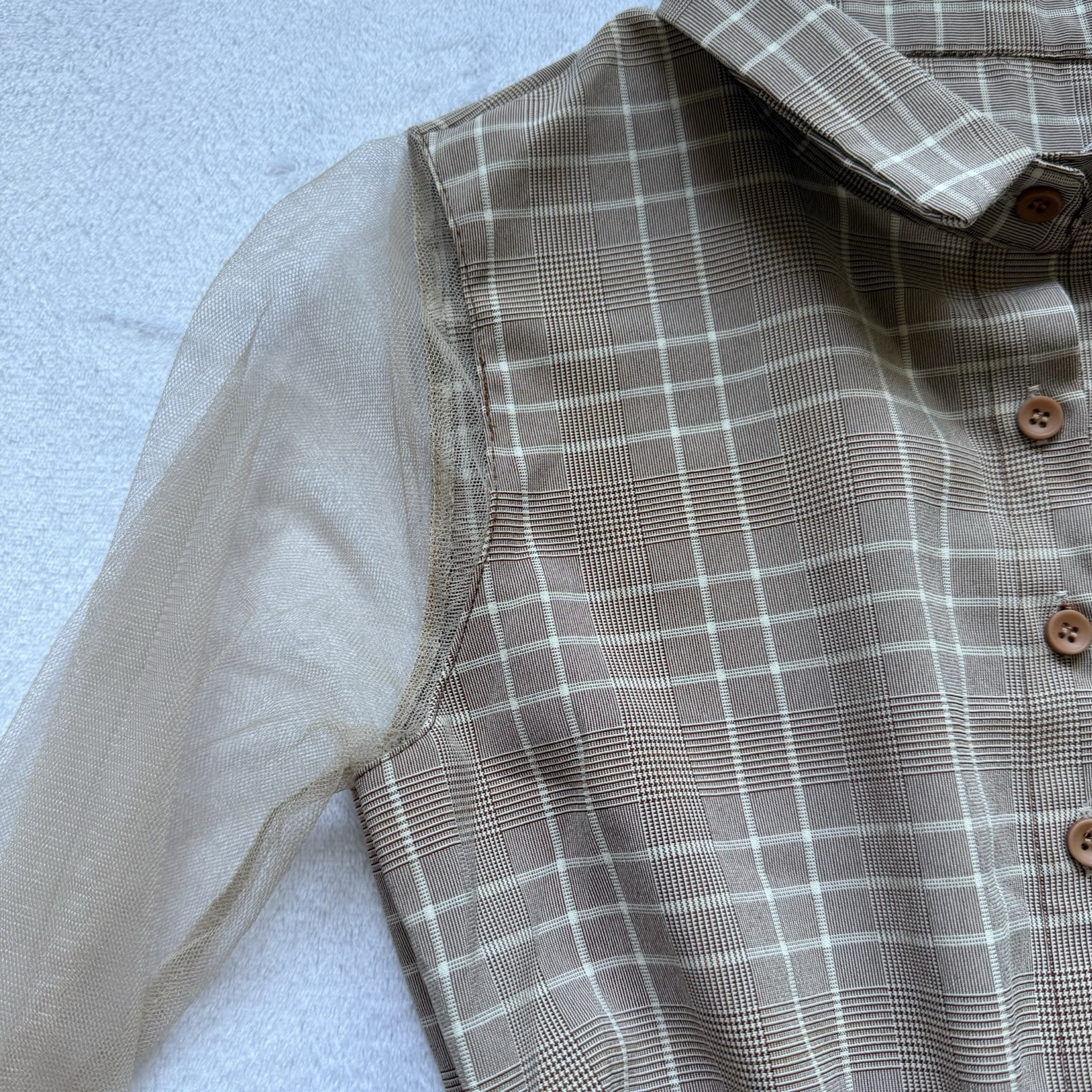 VTG Bespoke Handmade Unlabeled Dress S Cottagecore Prairie Trad 60s Layer Flare