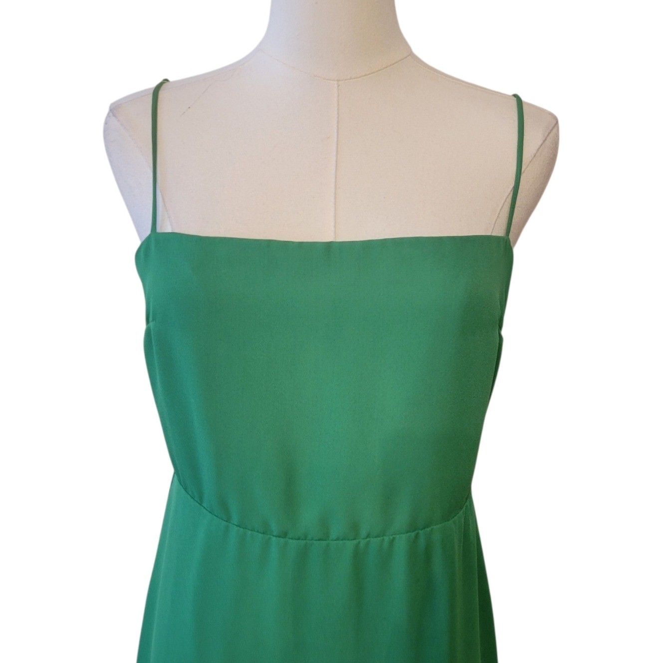 Revolve Superdown Addison Kelly Green Maxi Slip Dress Size Medium