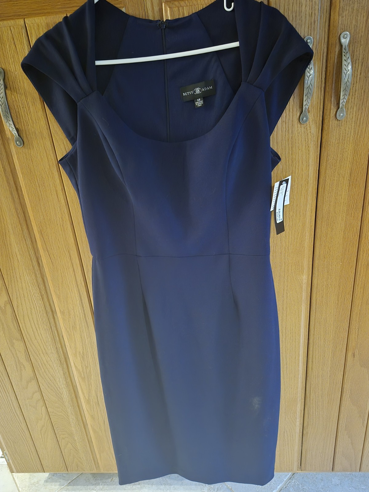 Betsy & Adam Dress. “LITTLE NAVY BLUE DRESS” Sz 14. NWT, Original Price $199.