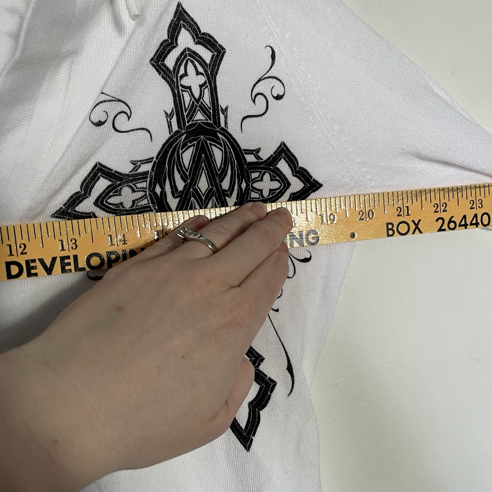 Affliction Live Fast Womens XL White Hooded Sweater Dress Cross New Y2K T9