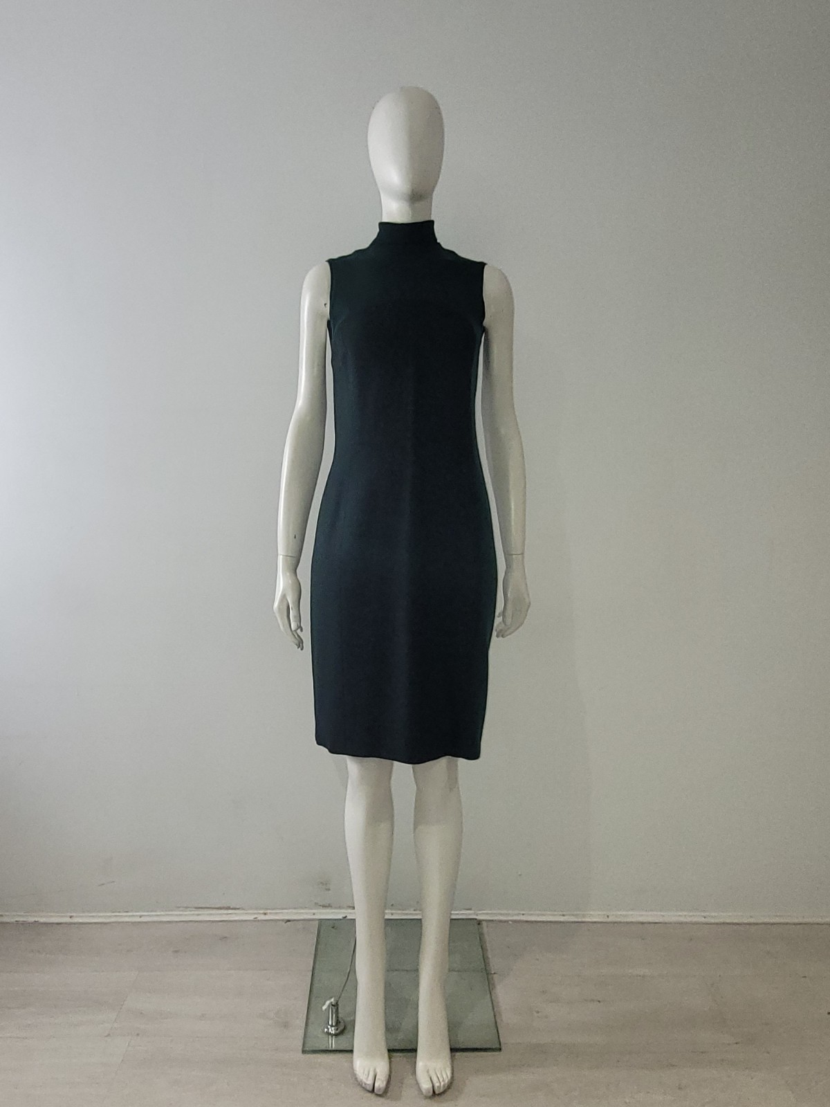 Istante Versace Green Tweed Dress UK 8 10 EU 36 38 Wool Blend Pencil Fitted
