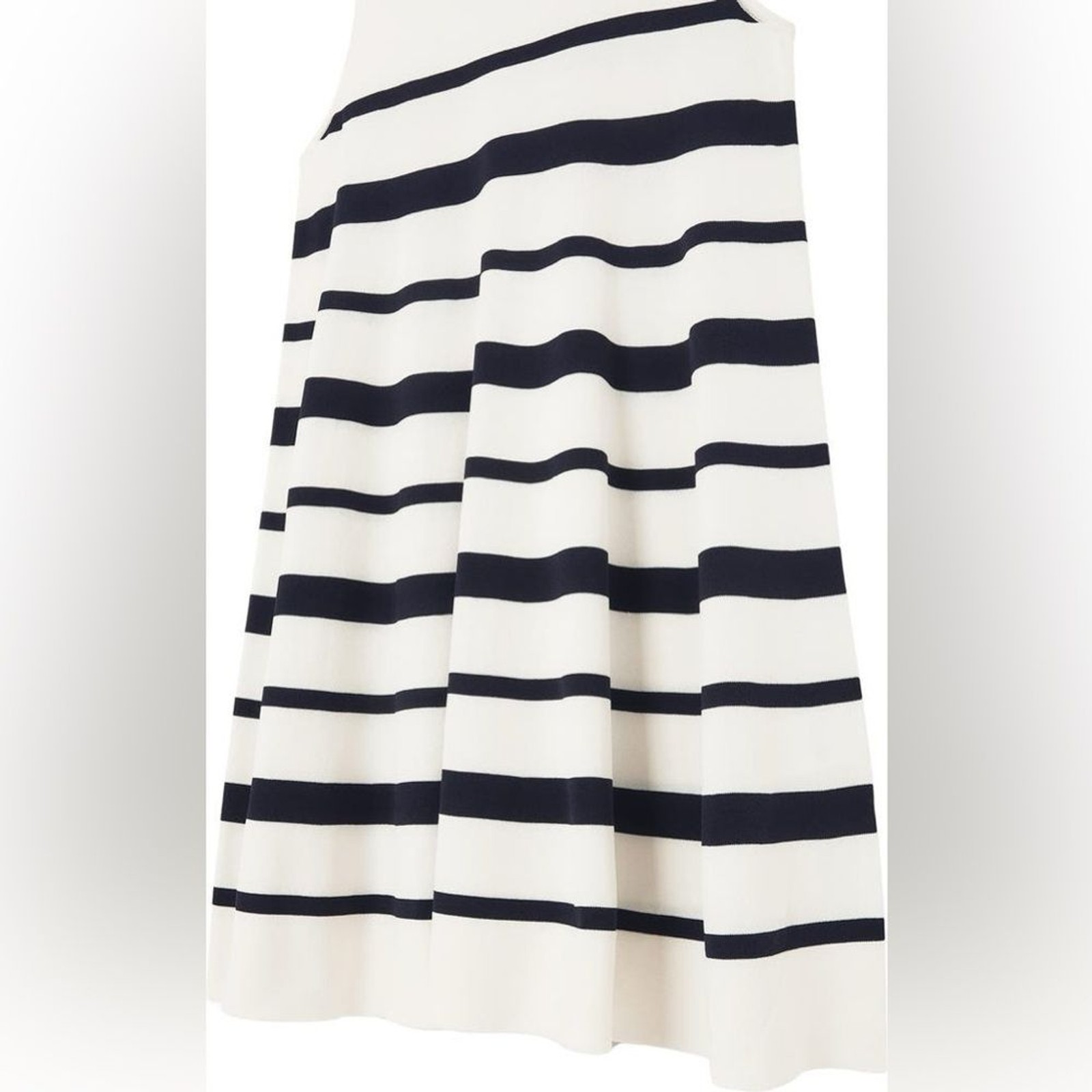 COS Knit Sleeveless Dress Womens Medium A-Line Tank Swing Stripe Preppy Nautical