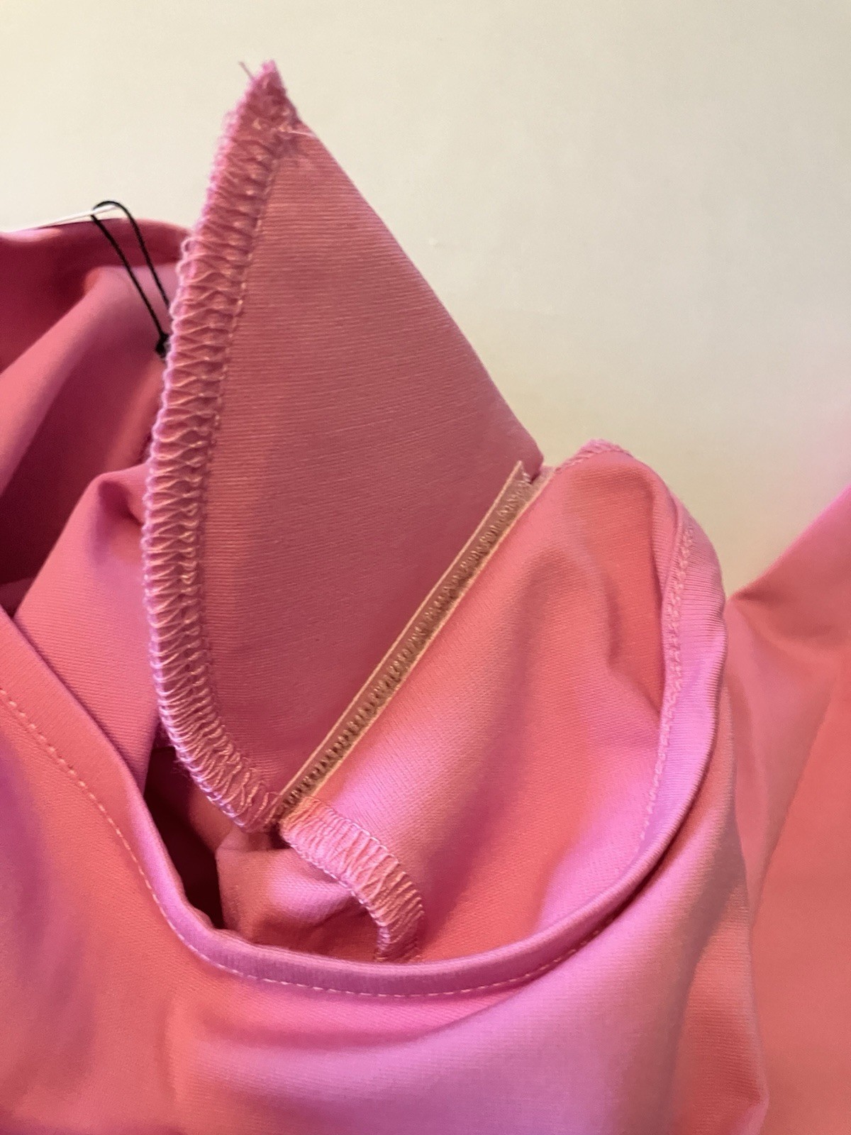 The Drop Pink Maxi Stretch Side Slit Long Sleeve XS Removable Shoulder Pads C998