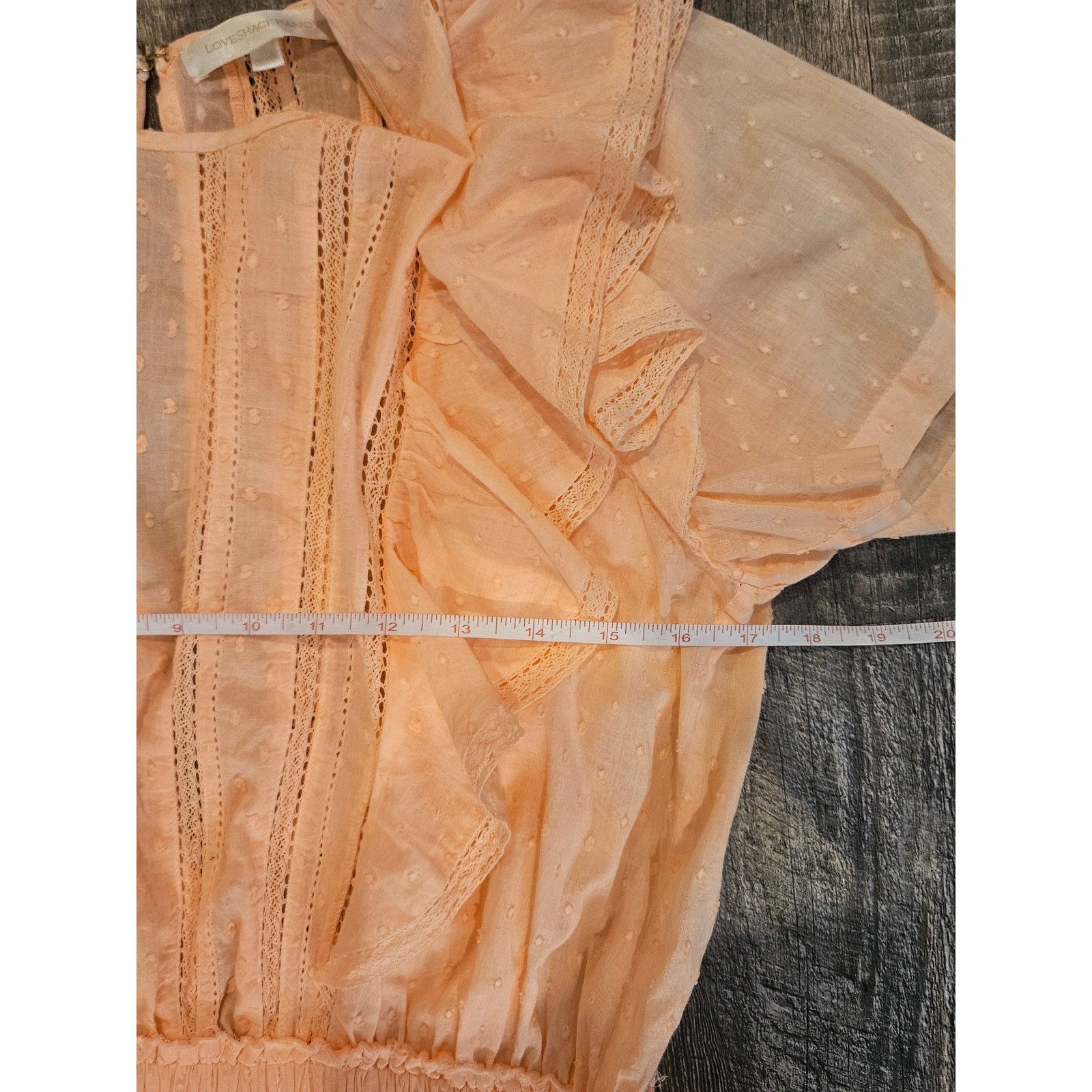 LoveShackFancy Natasha Heritage Dress peach blossom large