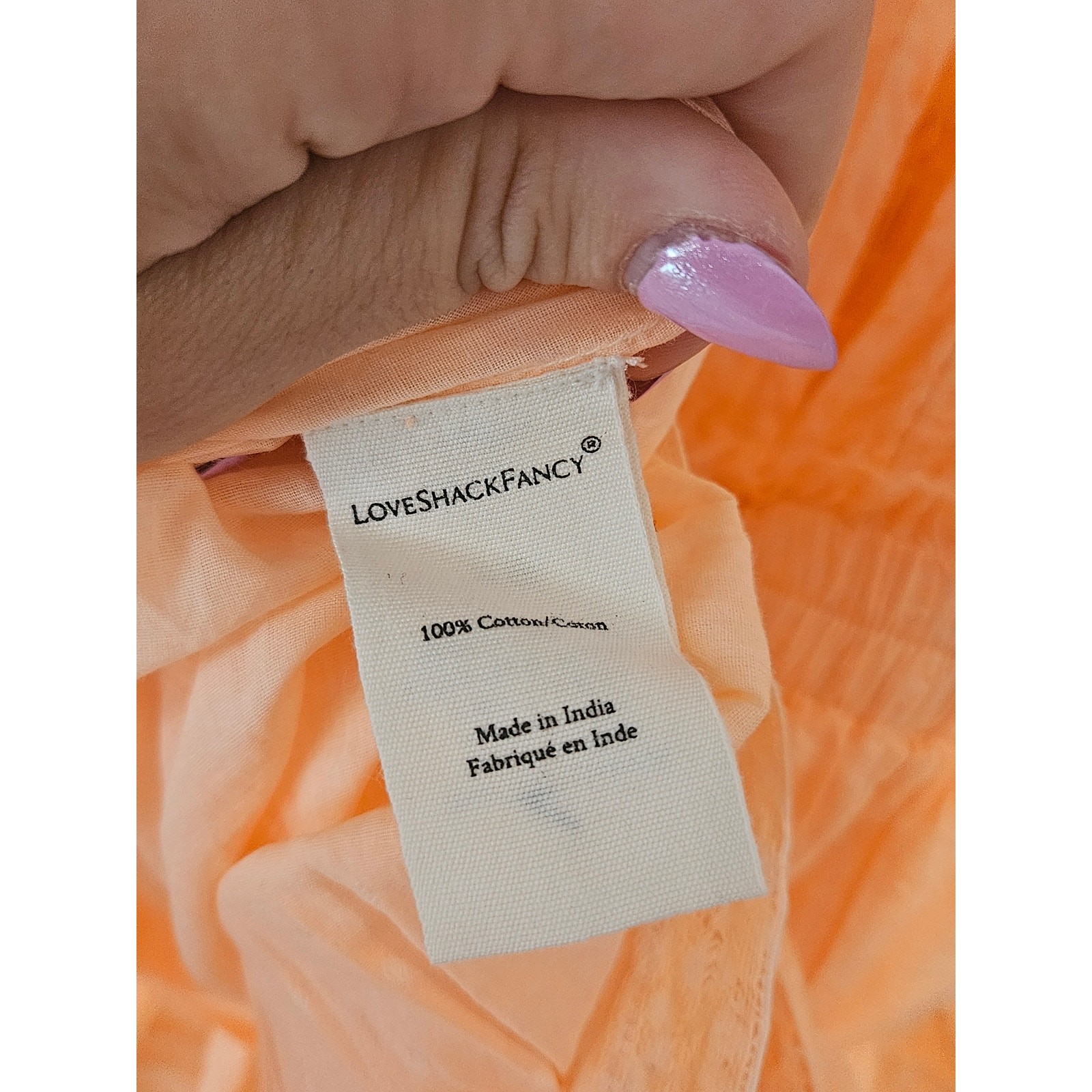LoveShackFancy Natasha Heritage Dress peach blossom large