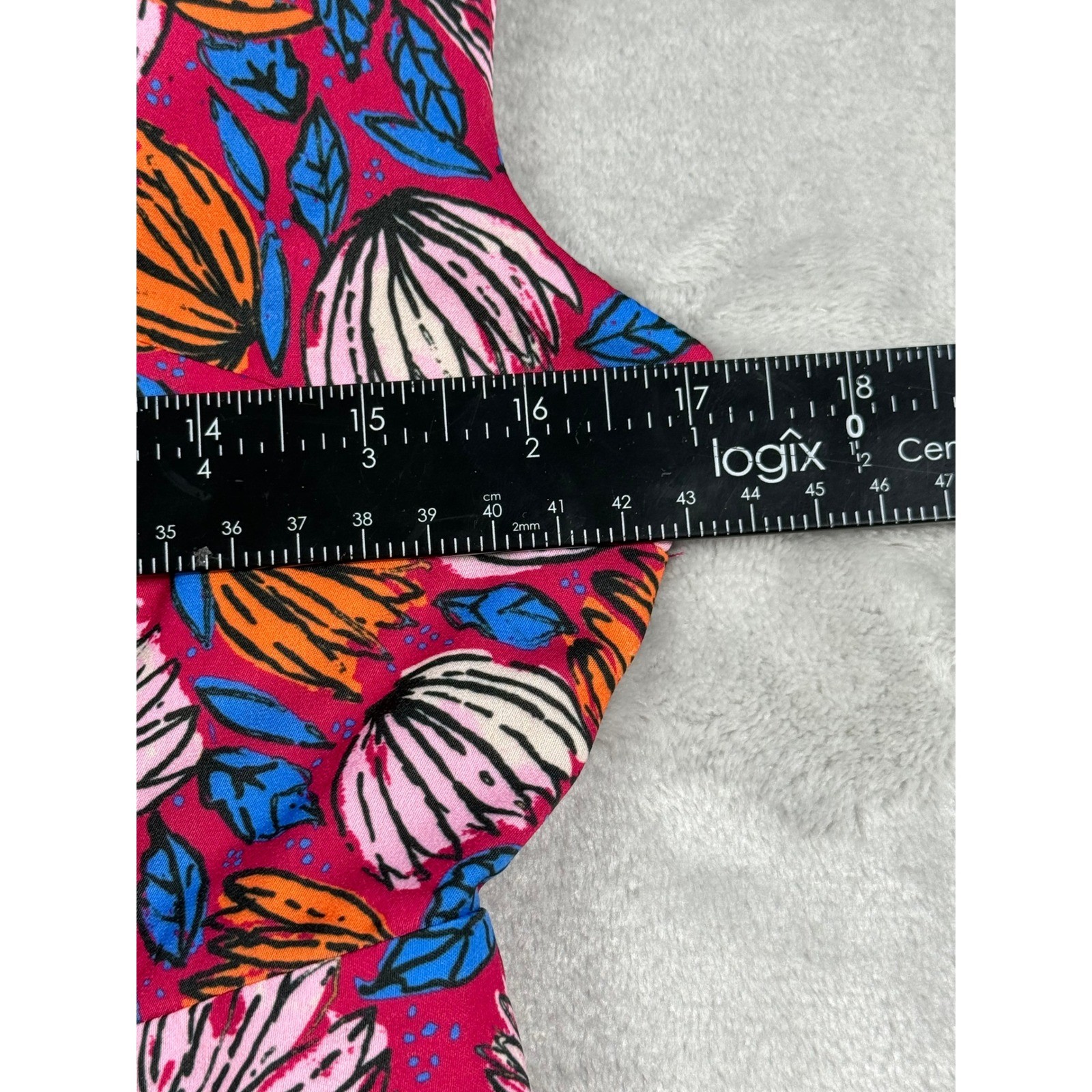 ModCloth “Instant Energy” Faux-Wrap Midi Dress Sunny Girl Floral Size M