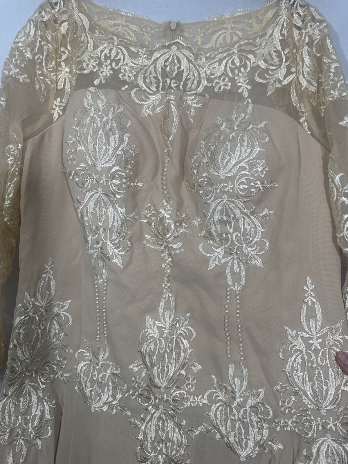 NEW UNBRANDED [ 18W Plus Size ] Applique Chiffon Champagne Mother of The Bride