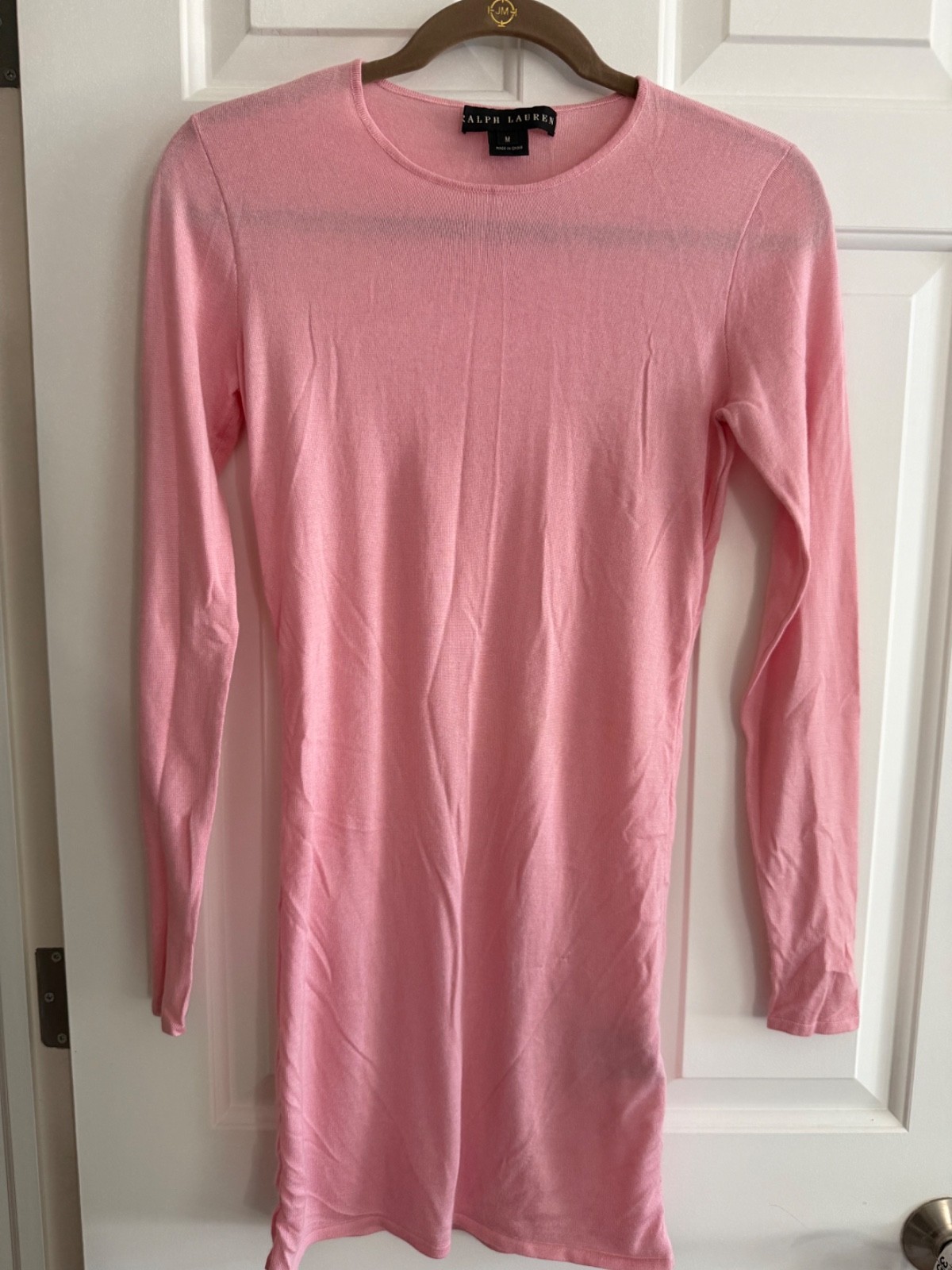 Ralph Lauren Black Label Pink Cashmere-Silk Blend Sweater Dress – Size M – NWOT