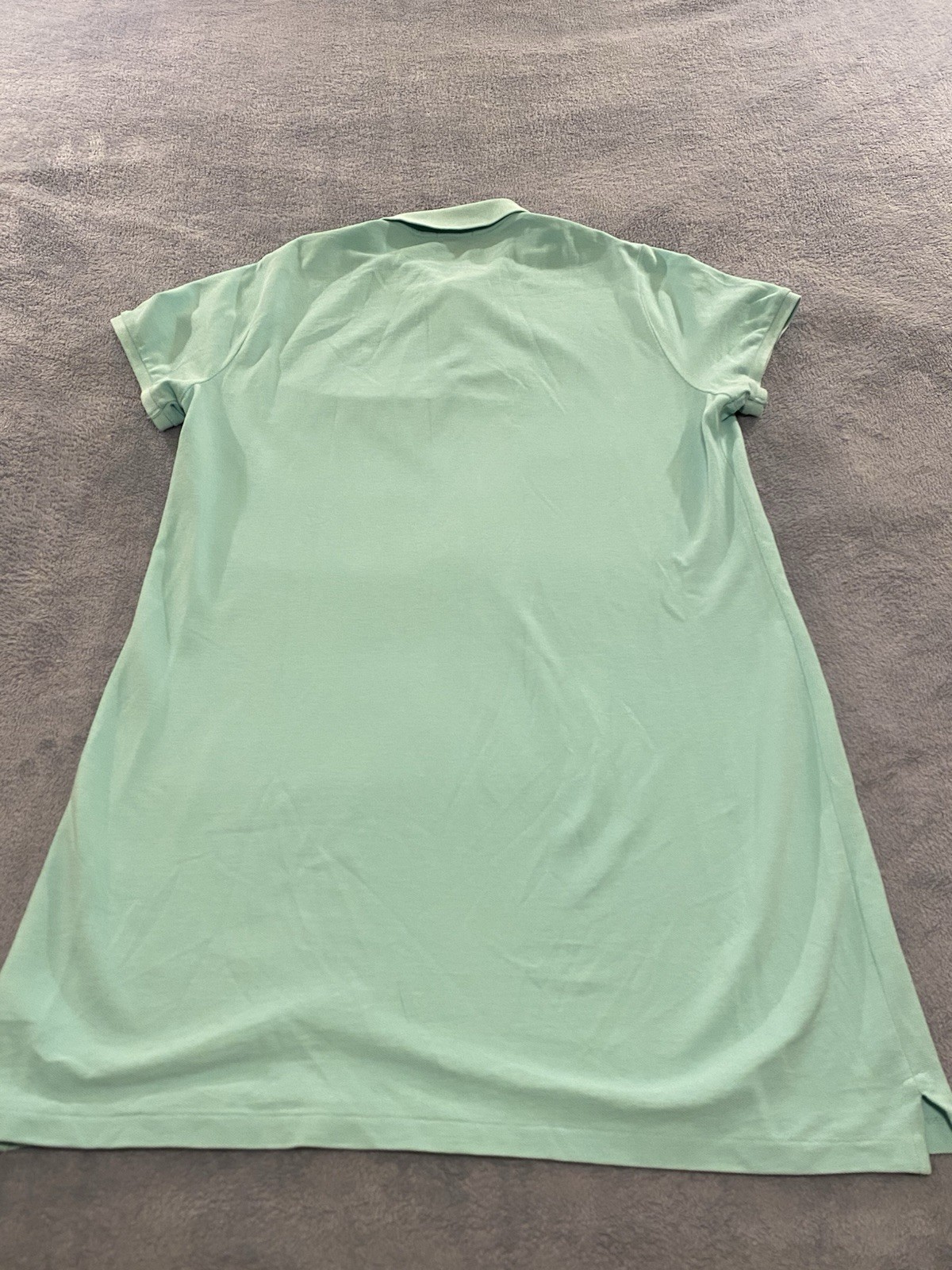 Ralph Lauren Size Womens XL Polo Teal Dress The Mesh Mini Preppy 100% Cotton
