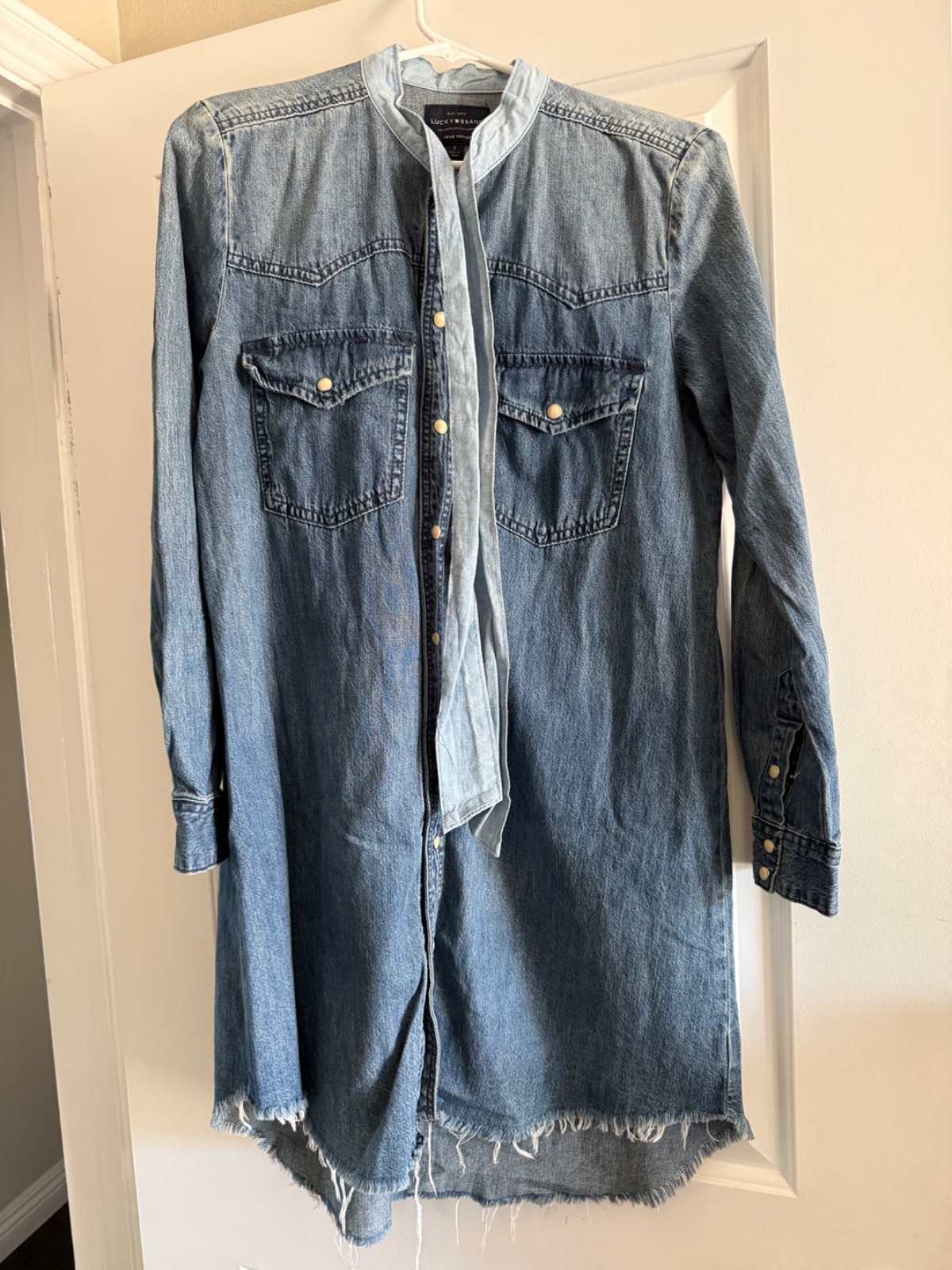 Lucky Brand Women’s Denim Shirt Dress Size Small