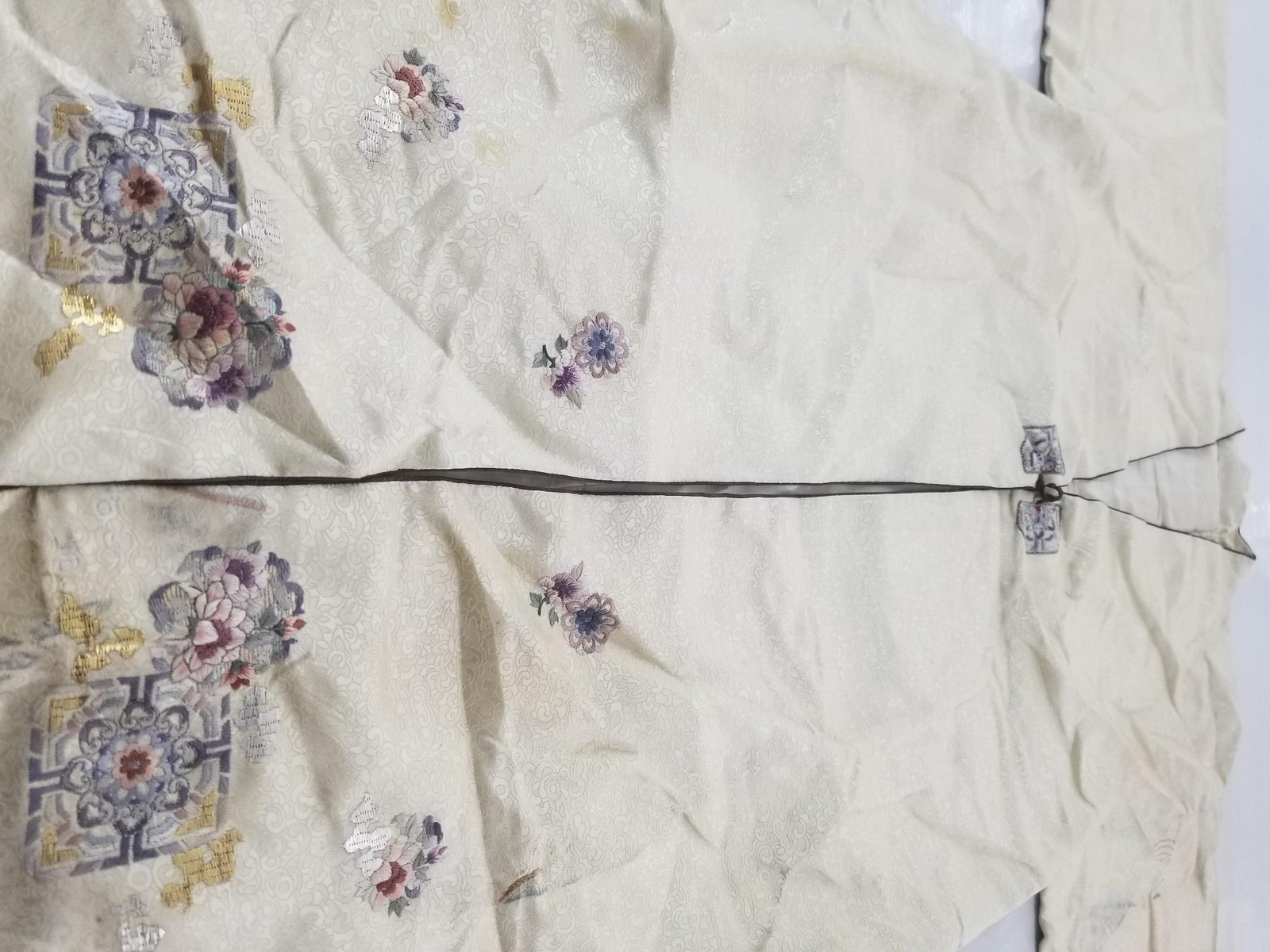 Vintage Traditional Korean Silk Embroidered Hanbok Jacket