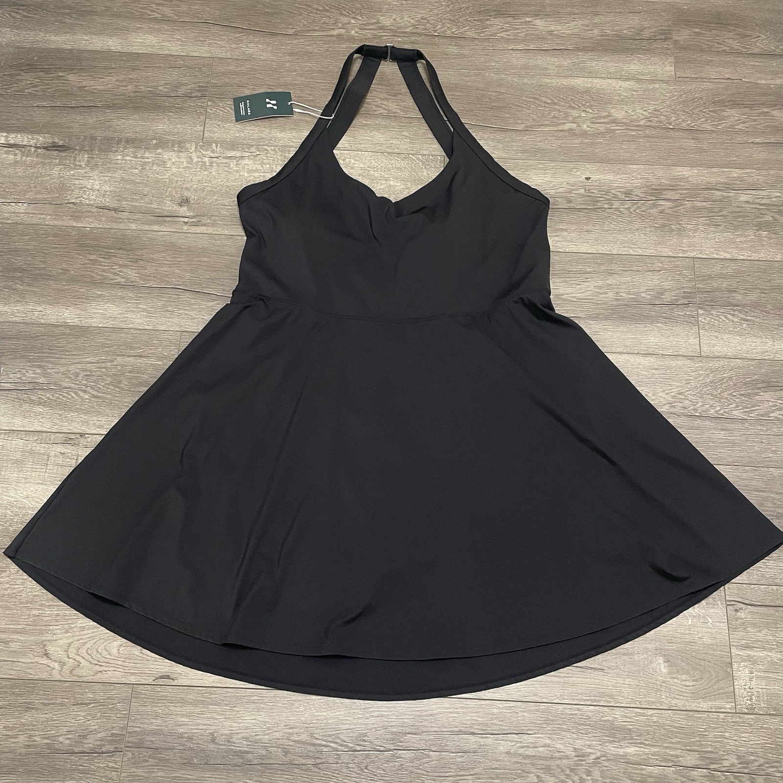 Halara Backless Cut Out Twisted Side Pocket 2-in-1 Mini Barre Ballet Dance Dress