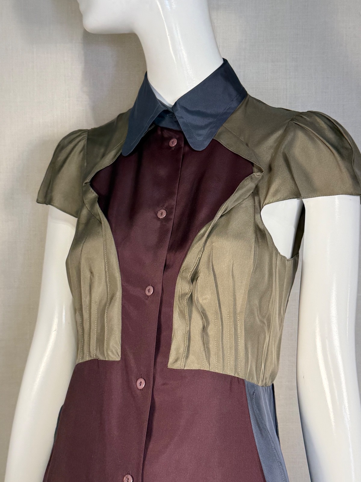 Carven 2013 Featherweight SILK Habotai Dress SIZE FR38 US6, Spring Summer Runway