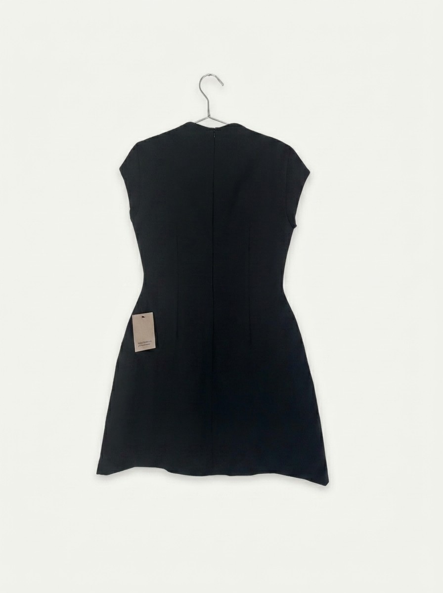 Odd Muse Womens Cap Sleeve Mini Dress Black