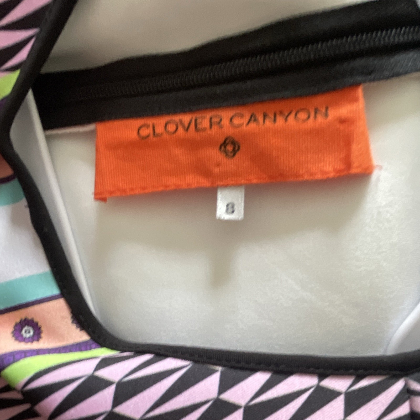 Clover Canyon Geometric Multicolor Sheath Dress Sleeveless Round Neck S