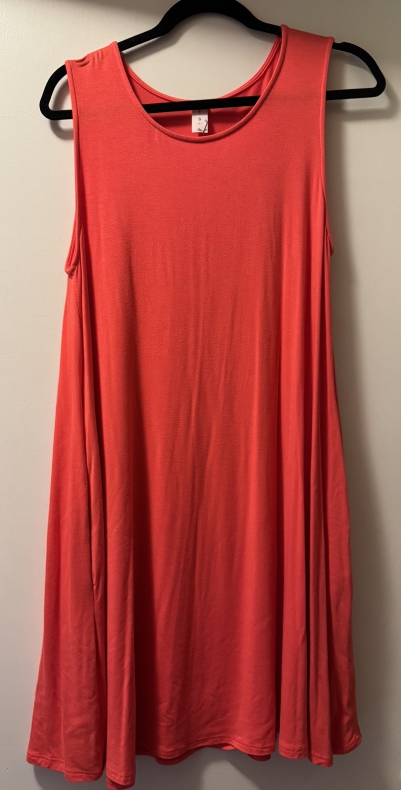 MTS short coral dress L, never worn