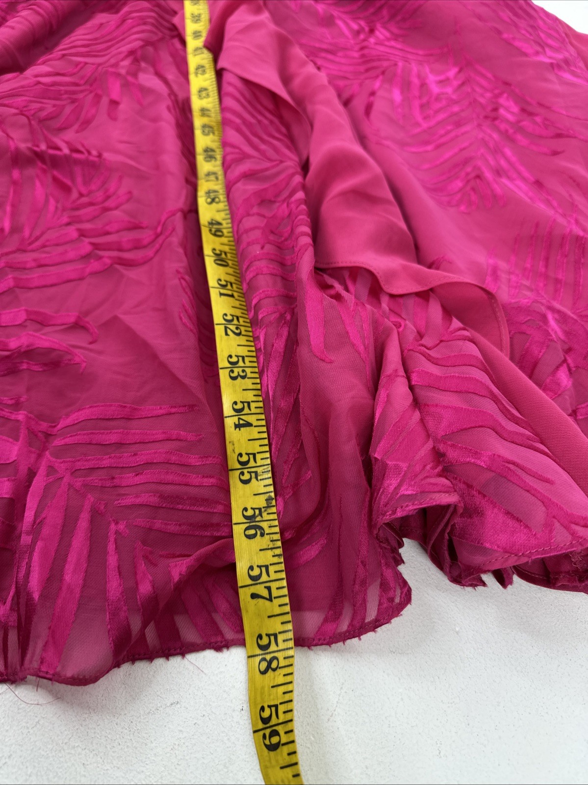 MILLY Ryanna Chiffon Devore One Shoulder Dress Gown Size 8 Pink Palm NEW