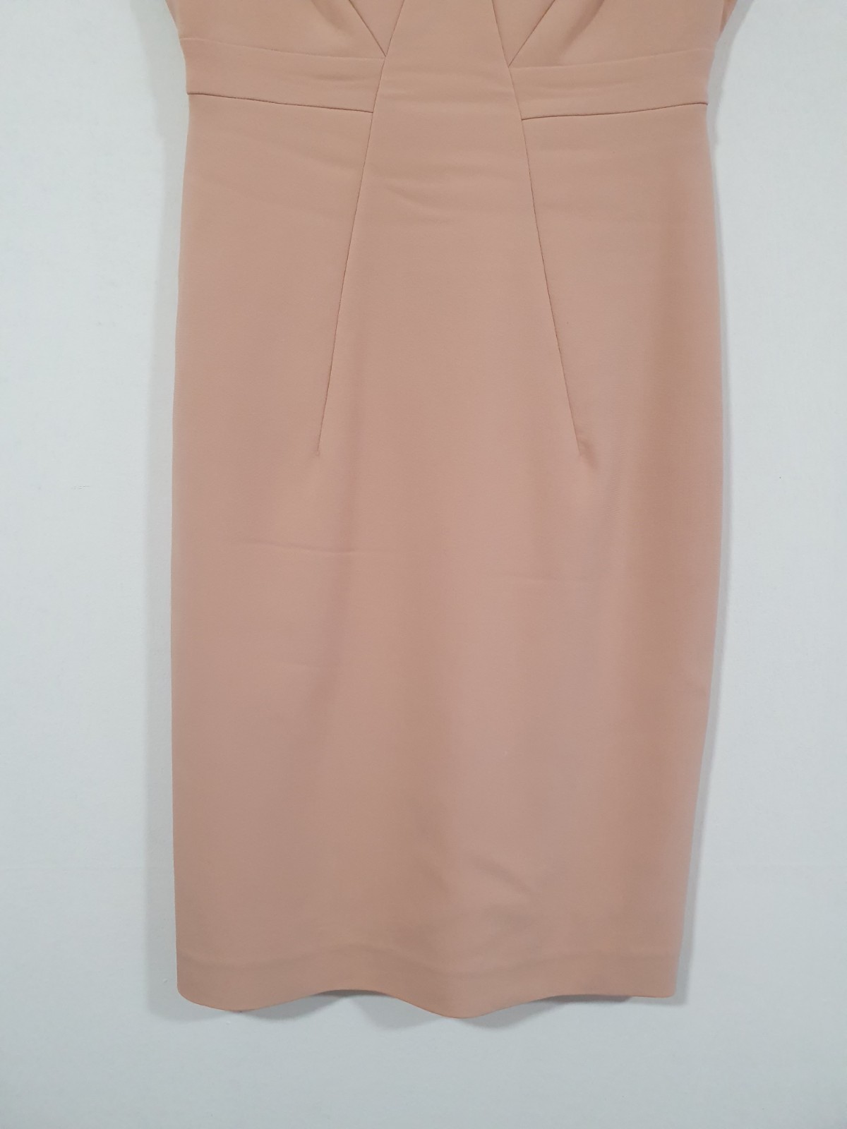 Reiss ESTER Salmon Pink Tailored Pencil Dress Size 6