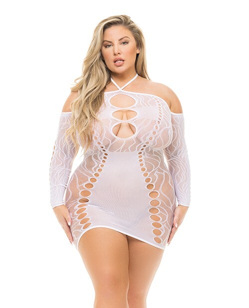 PINK LIPSTICK ANIMAL INSIDE WHITE DRESS QUEEN