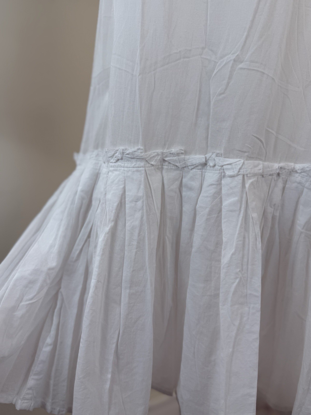 100% Cotton Slip Dress Adjustable Strap Midi Dress Minimalist Cotton Summer