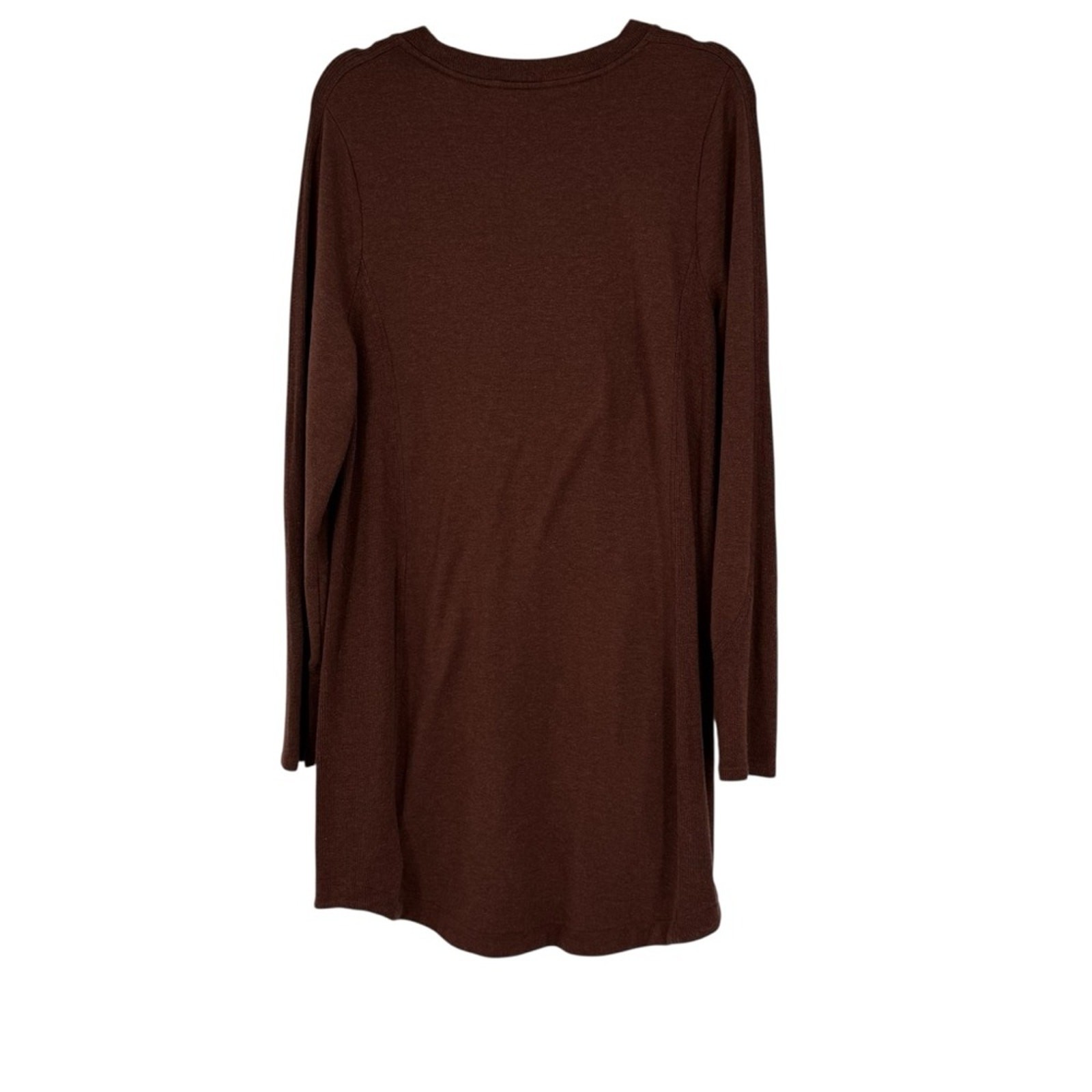 Women’s Athleta Large Rust Colored Modal/Polyester/Lycra Spandex “Balance Dress”
