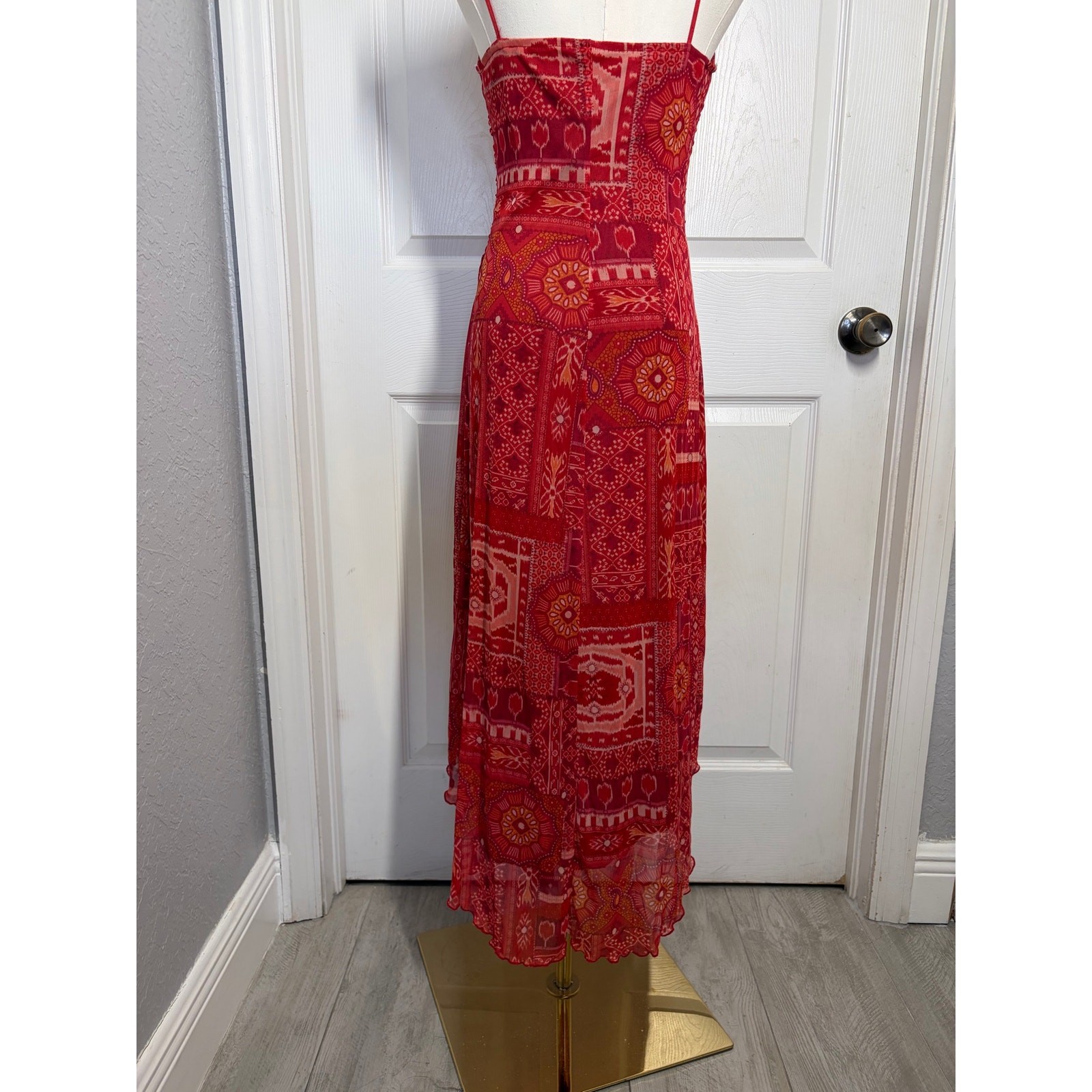 City Triangles VTG y2k Patchwork Paisley Grunge Wimsy Fairy Boho Sz M