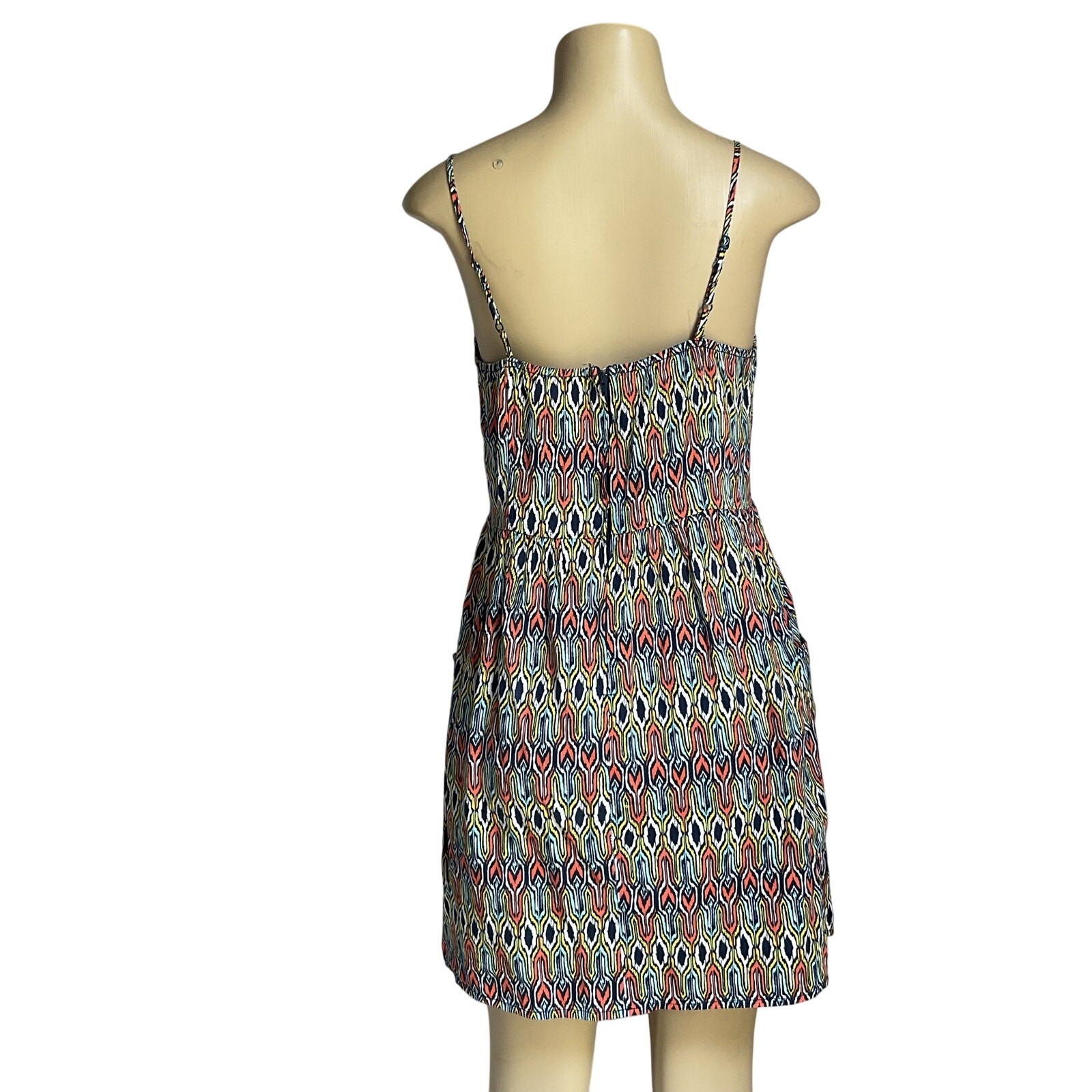 Mossimo Supply Co. Women’s Strap Multi-Color Printed Sun Mini Dress – Size L