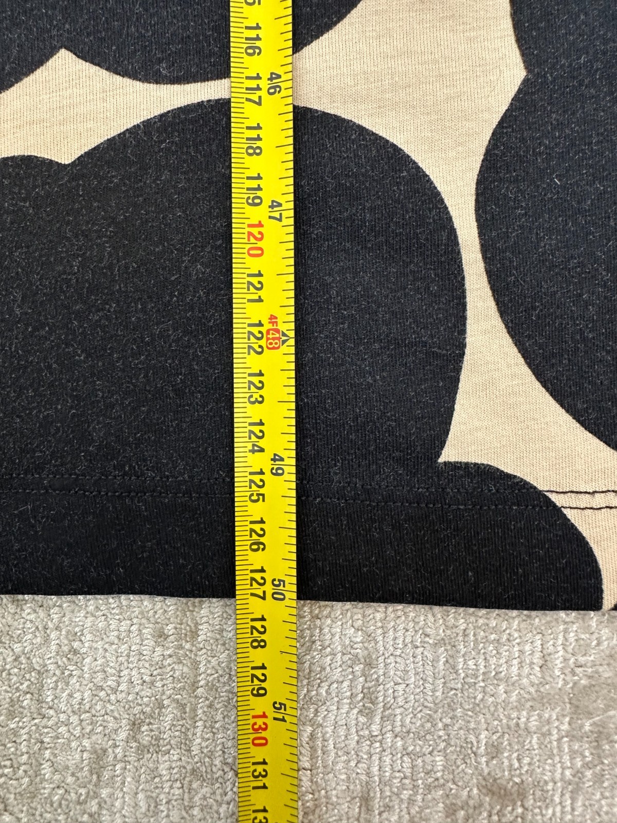 Marimekko Maksiimi Uniko A-line Cotton Jersey Big Poppies Size L Maxi Dress